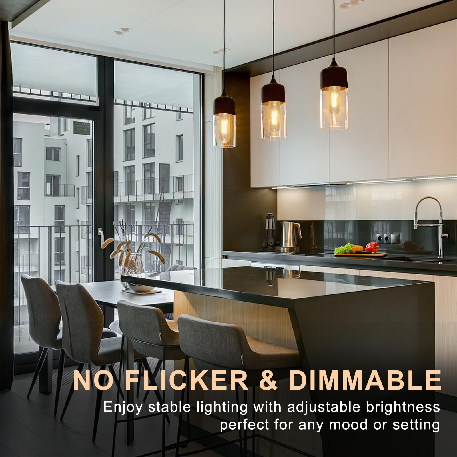 MMBGJKG 40W T10 Clear Tubular Incandescent Light Bulbs, Vintage Style, Dimmable, 4PC Set, Perfect for Desk Lamps & Chandeliers, White