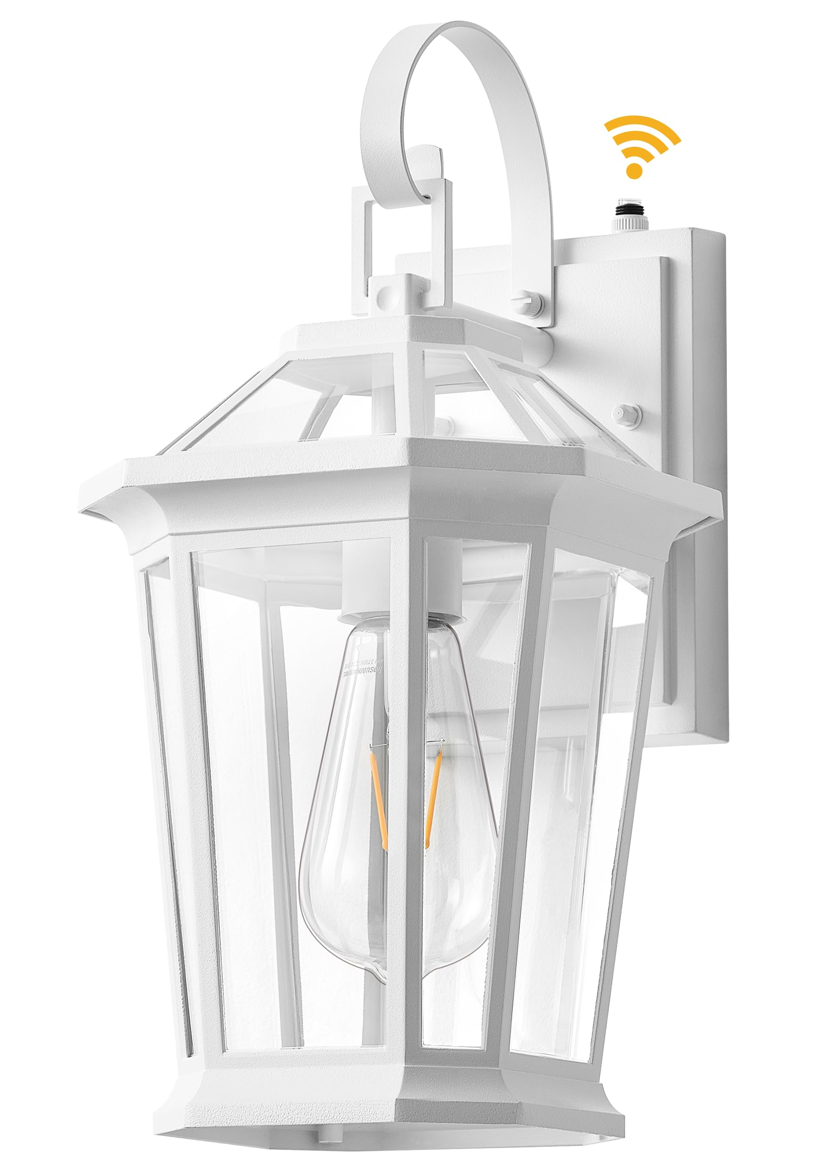 VIANIS Outdoor Porch Lights Wall Mount, Dusk to Dawn Exterior Light Fixture for House, 100% Anti-Rust Aluminum Waterproof Porch Light Outside Wall Lights, White Wall Sconce Lanterns for Garage