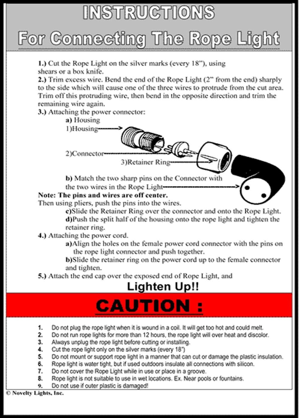 Novelty Lights Incandescent Rope Light Spool, 150, 1/2in Diameter, Pink, Custom Cuttable, 120 Volt