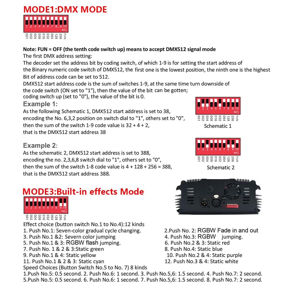 Amki Dmx 90W Light Source Engine Driver Remote/App Control Starlight Box Motor Remote Control, Connect With Dmx512 Console Decod