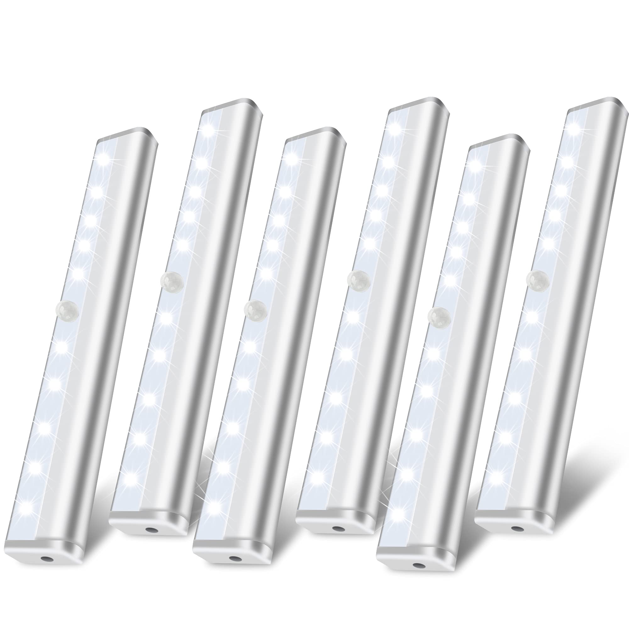 Hopedone Led Closet Light, 10 Led Battery Operated Motion Sensor Light Indoor Stick-On Anywhere Magnetic Safe Lights Under Cabin