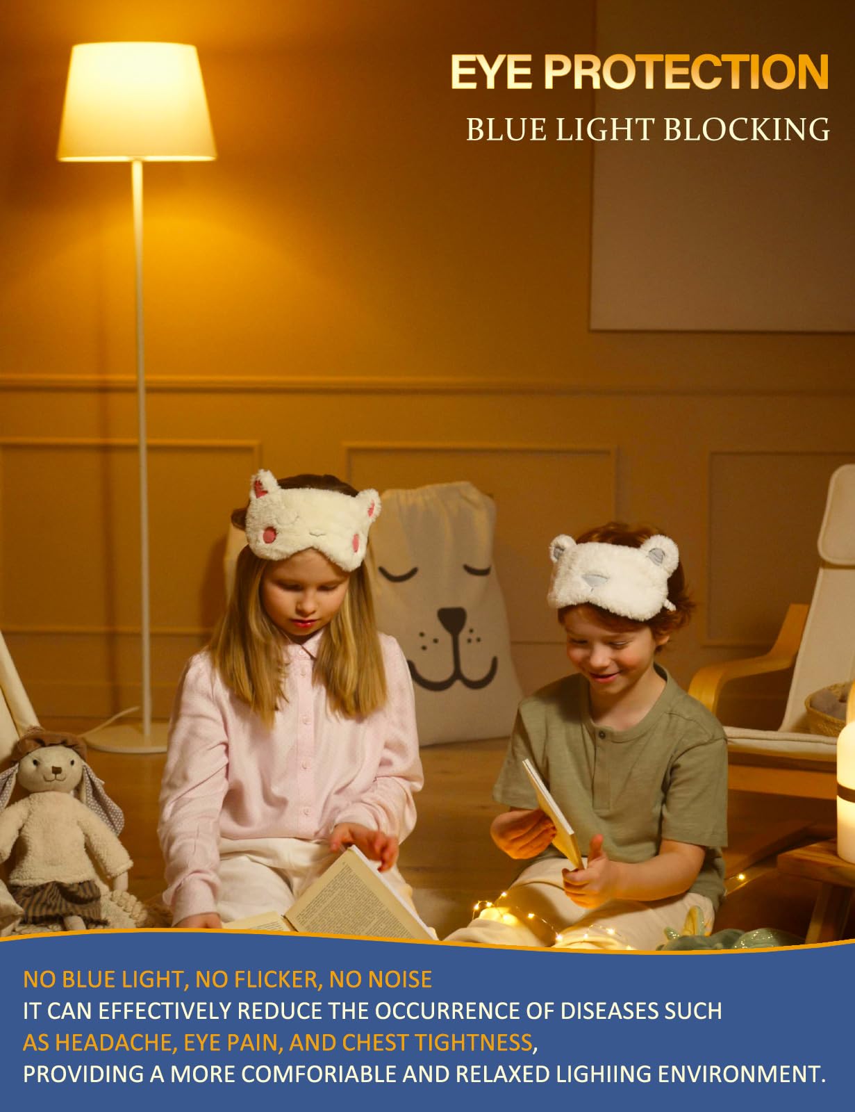 Zeqidou Amber Sleep Light Bulbs Dimmable, Blue Light Blocking, A15 E26 5W(40 Watt Equivalent) Dim Light Bulb,1800K Warm Light Bu