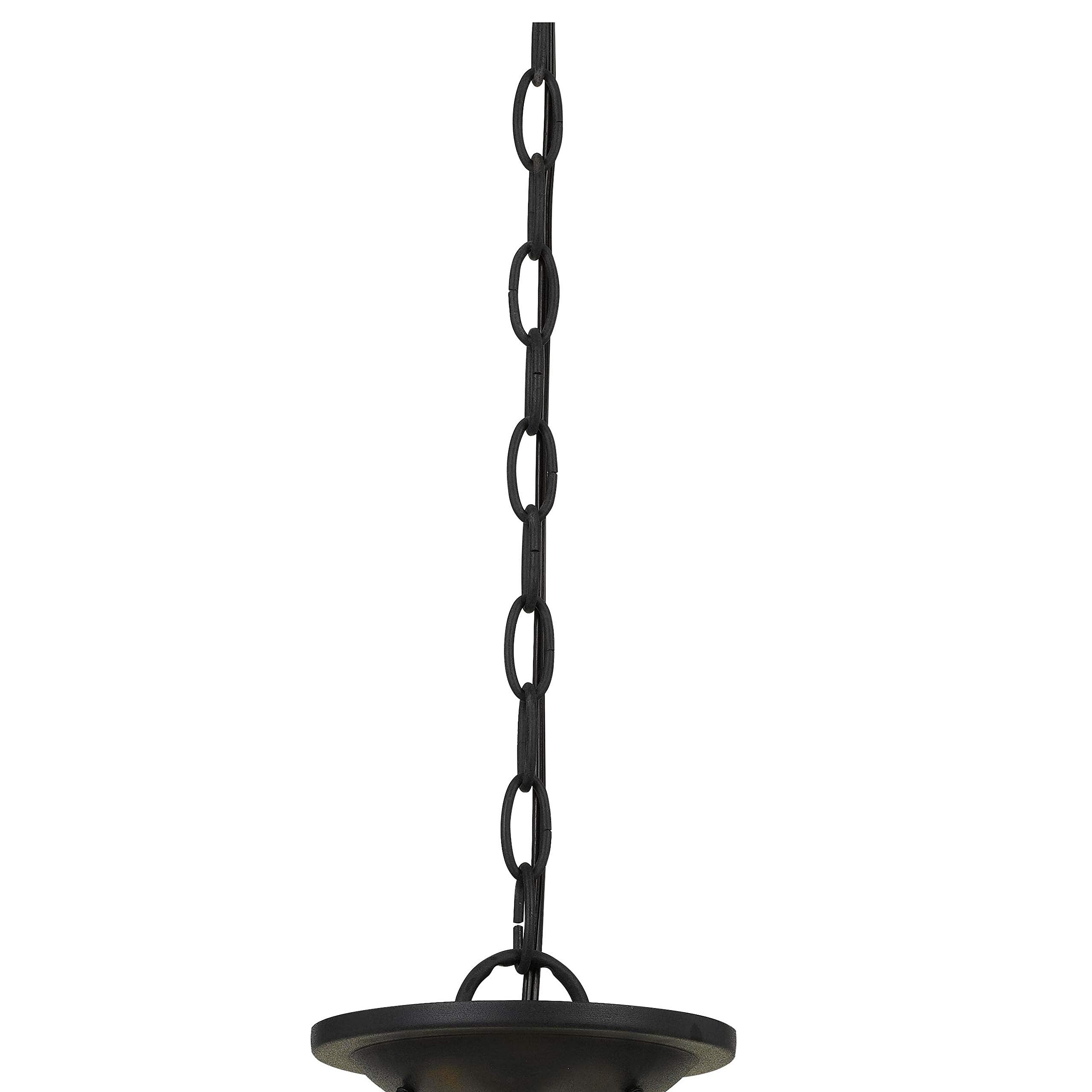 Benzara Metal Frame Pendant Light, 60in Length, 3 Watt, Textured Gray, Hardwired Switch, Model BM224944