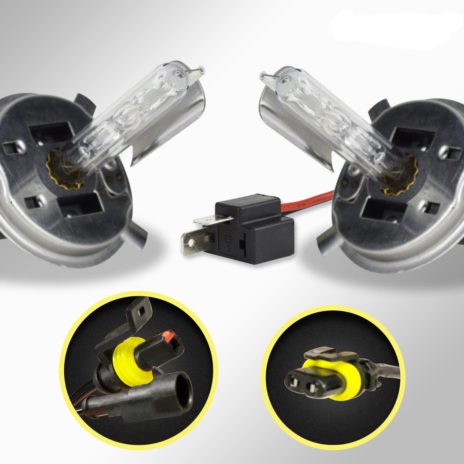 Innovited HID Xenon H4 9003 (Low Beam Only) 10000K Replacement Bulbs (1 Pair) Light Blue