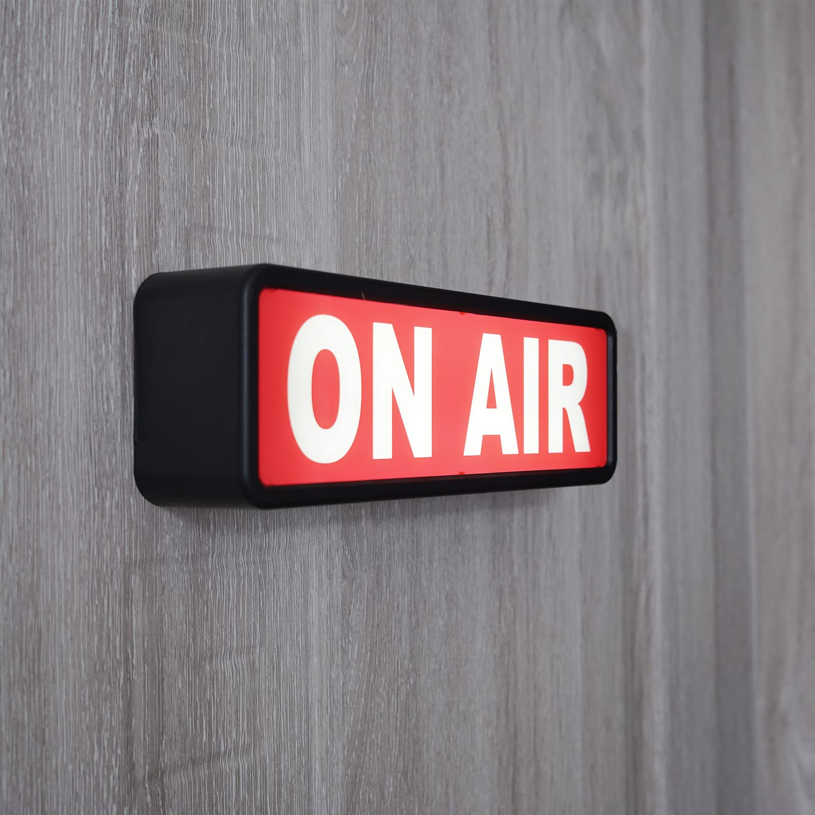 Dmkydm On Air Led Light Sign - Studio Warning Decor With Easy On/Off Switch, Black Acrylic