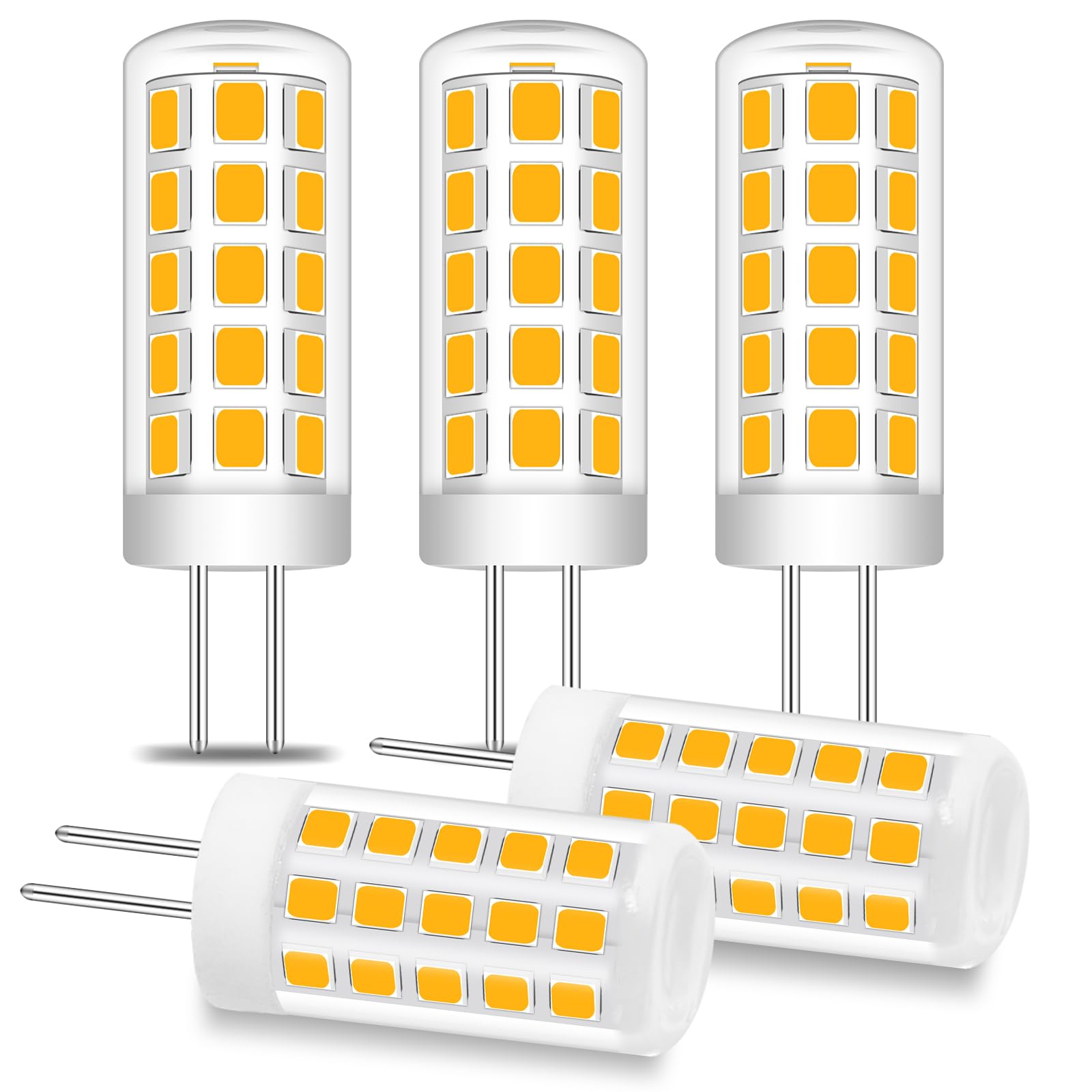 TRIJZHOU G4 LED Bulb 3W, 20W-30W Halogen Equivalent, T3 JC Type Bi-Pin G4 Base AC/DC 12V Led Lights, 250 Lumens Warm White 3000K