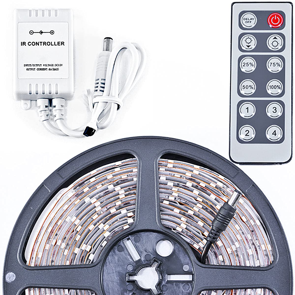 Biltek Lk-Db-72 Blue Remote Control Dimmer Kit (6' Feet 114 Leds Light Lighting Smd3528 110V Plug)