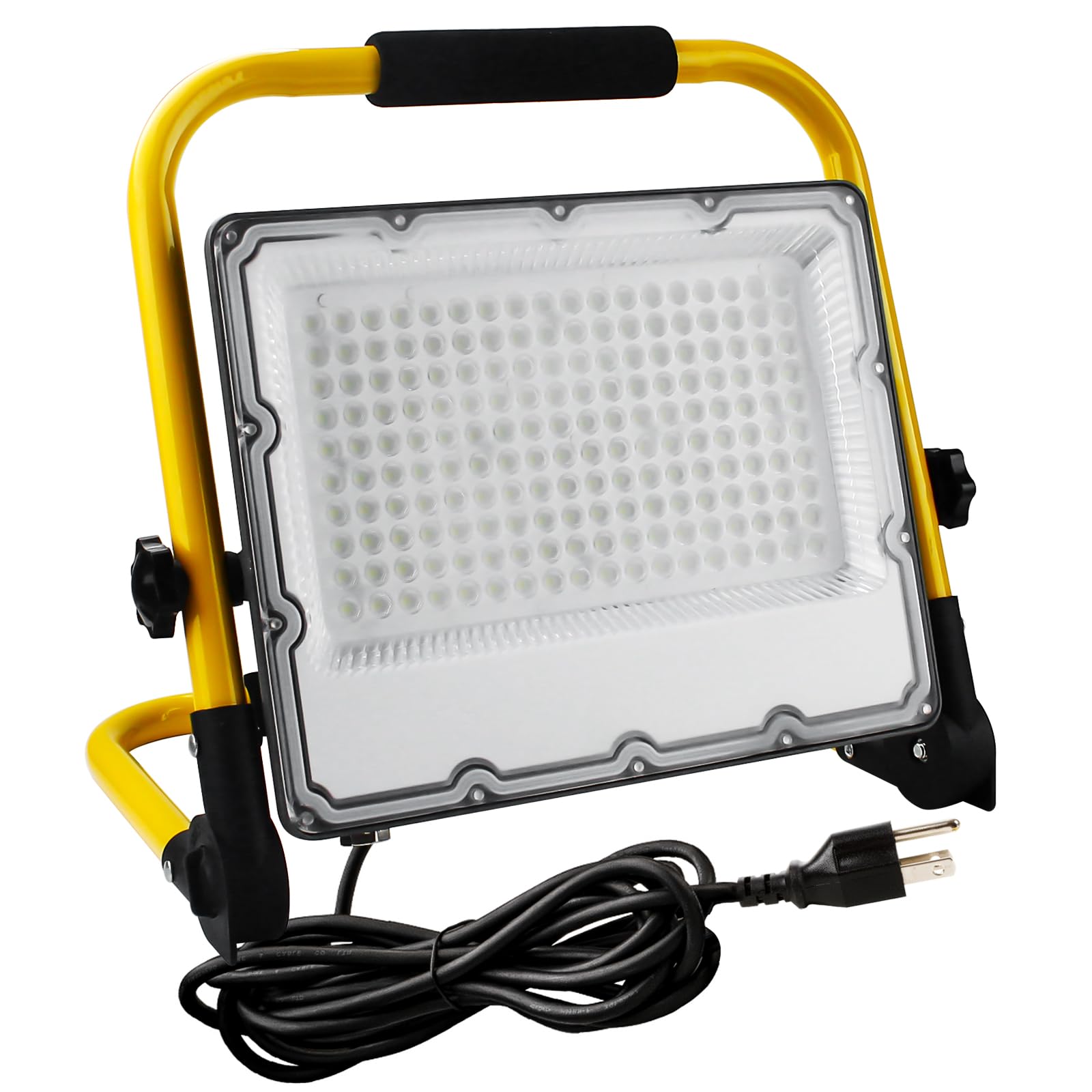 Ouside 150W Led Work Light, 15000Lm Construction Light With 157.5 In Cable, 1000W Equivalent 6500K Portable Adjustable Working Lights With Stand, Ip66 Waterproof Job Site Light For Construction Site