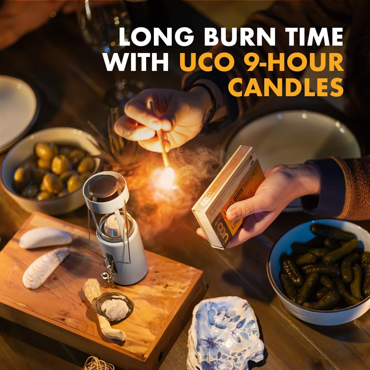 UCO Original Candle Lantern Value Pack, Aluminum, Glacier, Includes 3 Candles & Storage Bag, Model L-C-VPUCO-GLACIER, One Size