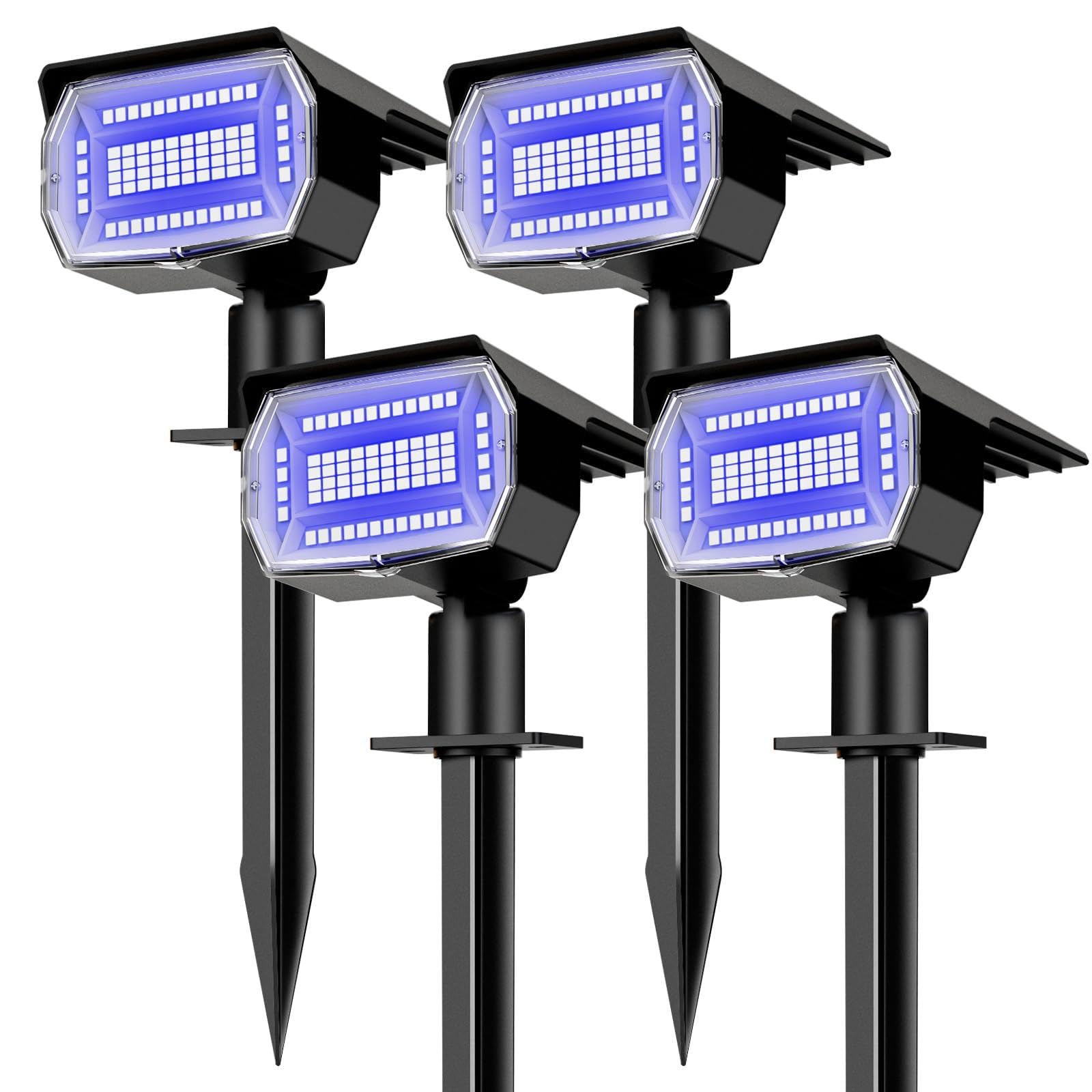 nipify Solar Spot Lights, Waterproof Landscape Lighting, 4 Pack, Blue, Model SF20250929B0FGP39DFR
