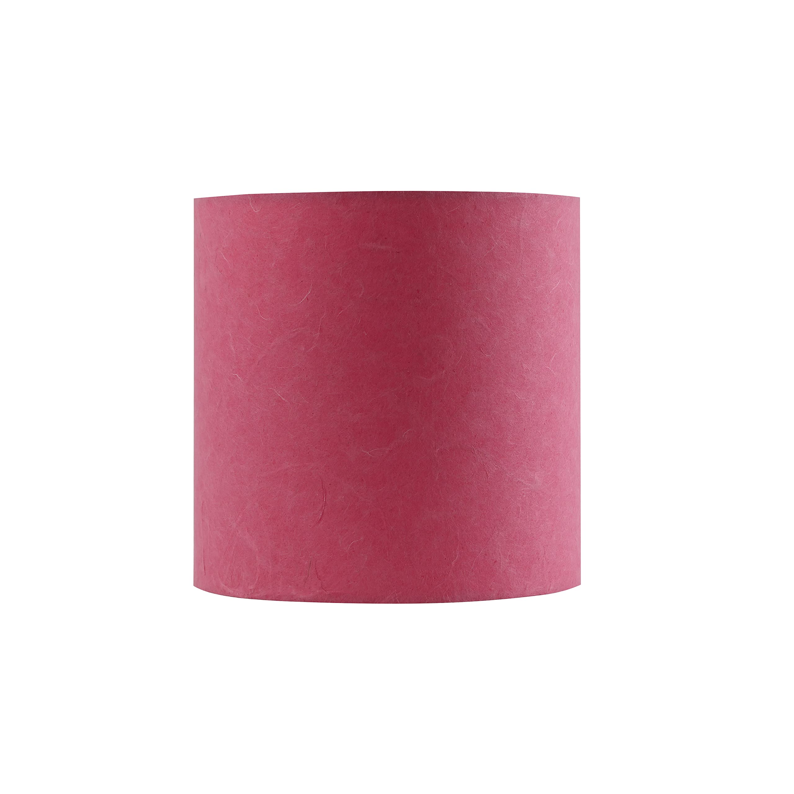 Aspen Creative Drum Lamp Shade, 8in x 8in x 8in, Rose Pink, Model 31239A, Paper Material