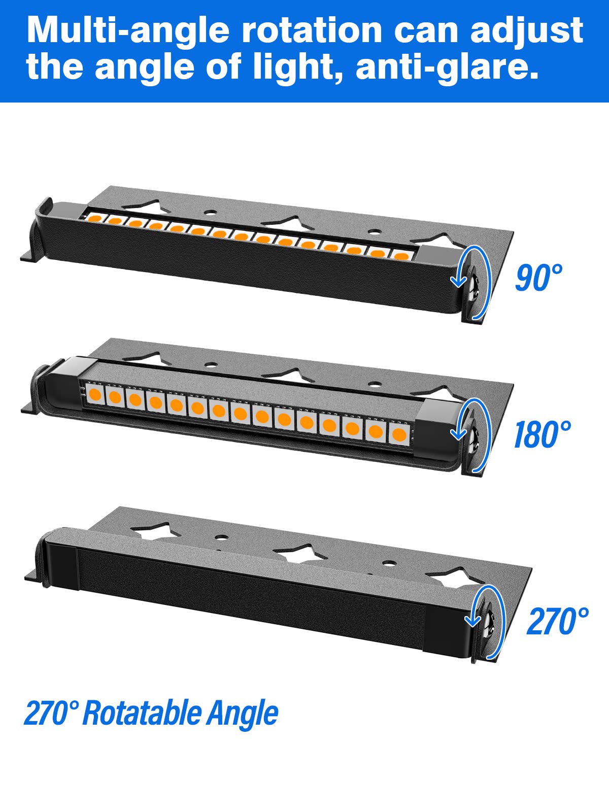 Doreio 5W Led Retaining Wall Lights, 12V Low Voltage, Waterproof Soft White, 6 Pack