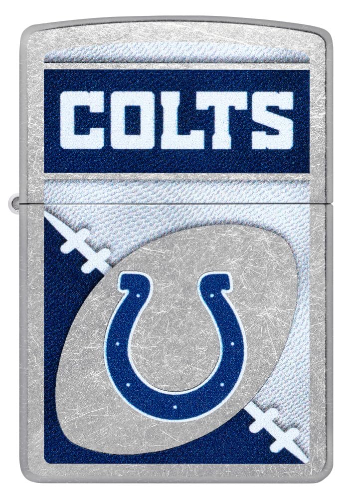 Zippo Nfl Indianapolis Colts Street Chrome Pocket Lighter