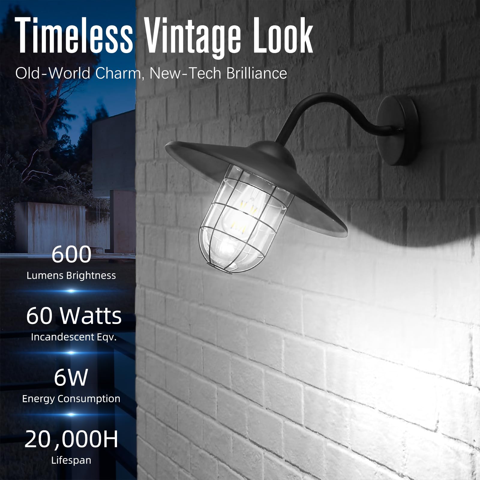 Gvvoohome Edison Bulbs, E26 Led Bulb 60 Watt Dimmable, Cool White 4000K, St58 Vintage Light Bulbs, 90+ Cri, E26 Medium Base, Cle