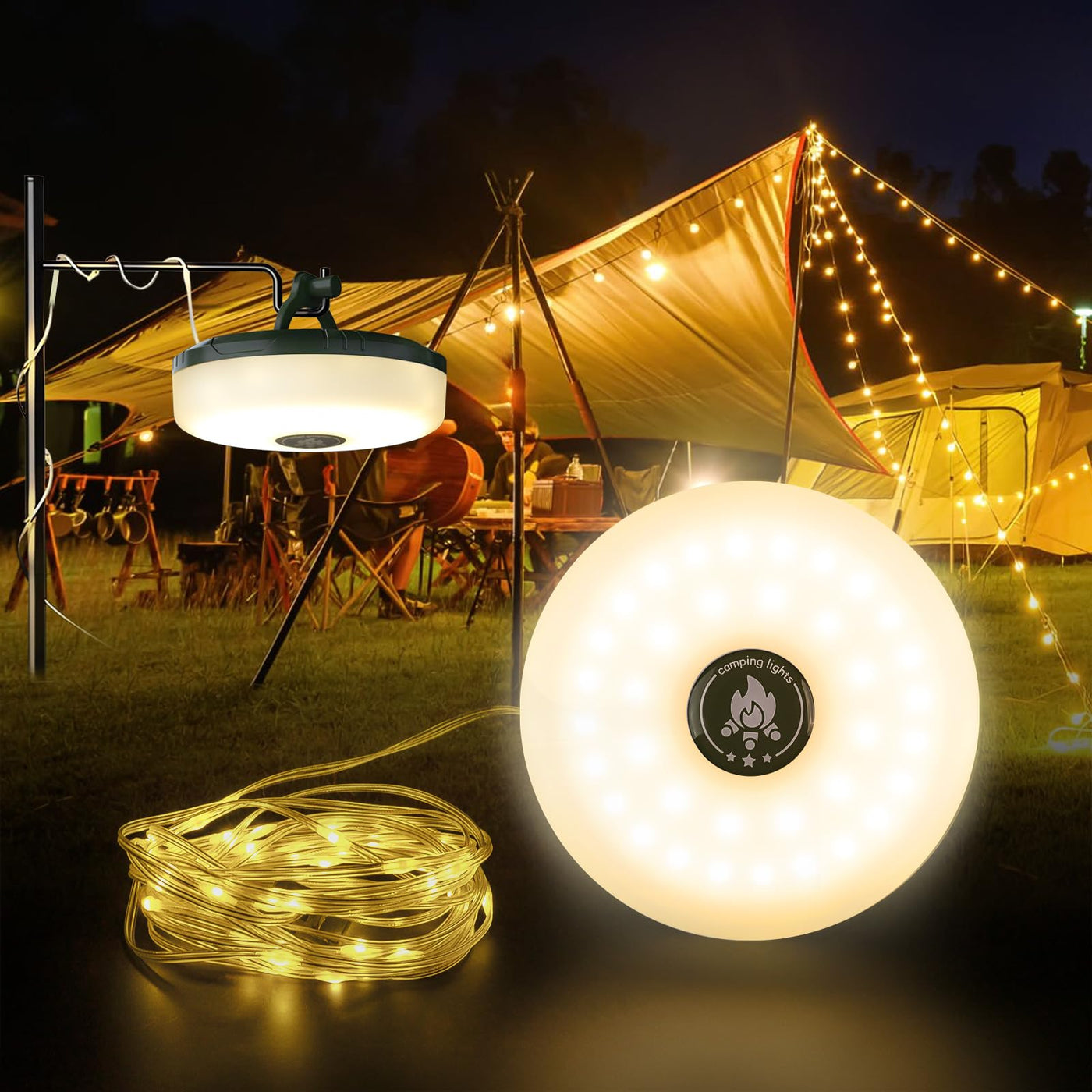 LilyAbeille Camping String Lights
