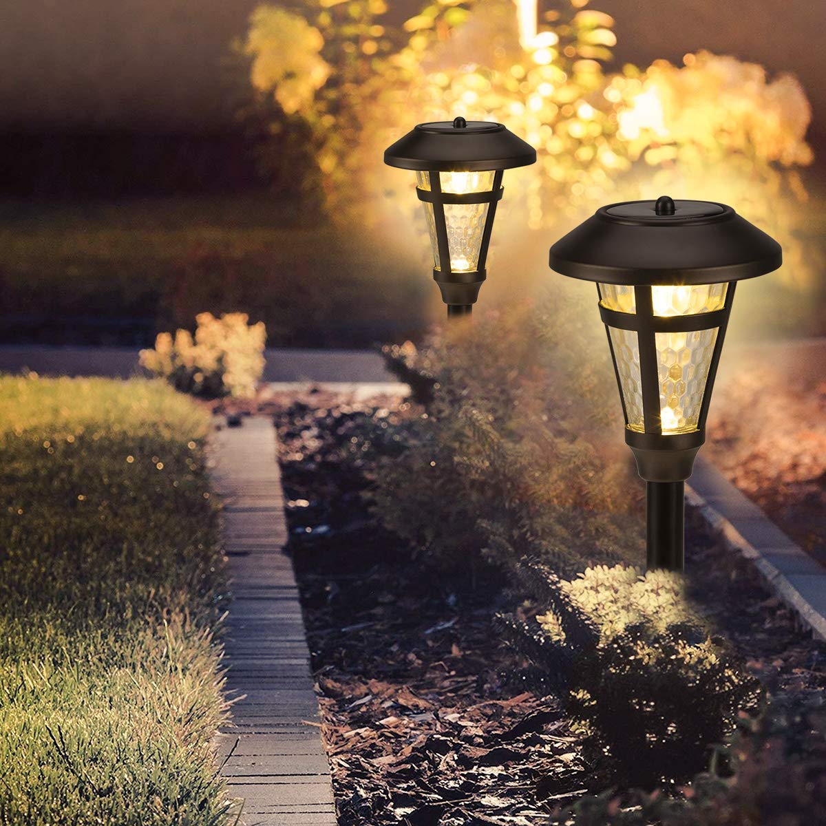 GIGALUMI 6 Pack Bronze Finshed Landscape Path Lights
