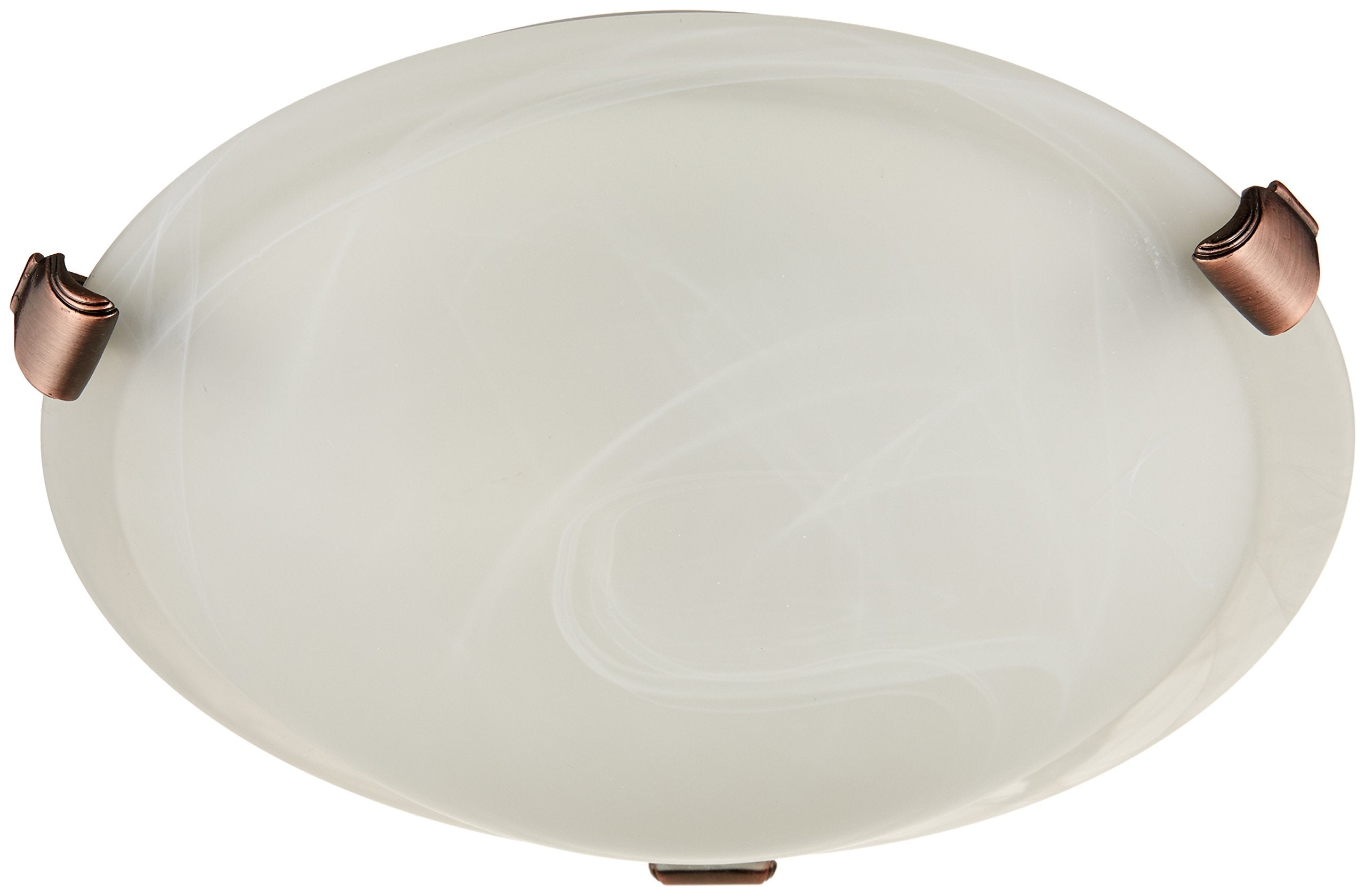 Artcraft Lighting Clip Flush 2-Light Flush Mount, SP model Antique Brass