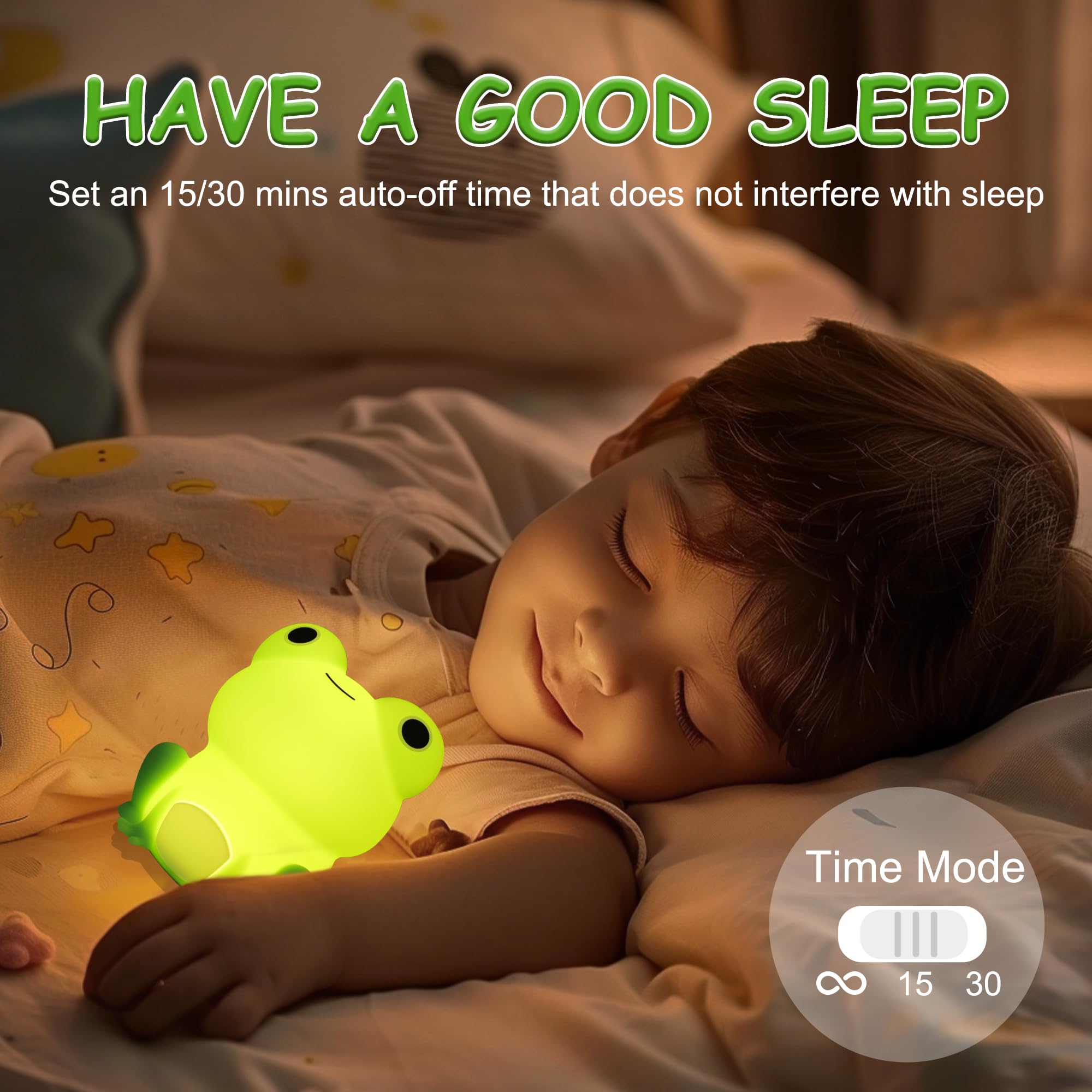 Lampeez Frog Night Light  Cute Frog Gifts  Soft Silicone Lamp Nursery Nightlight Led Night Light  Bedroom Decor As Xmas Birthday Gifts For Boys Girls