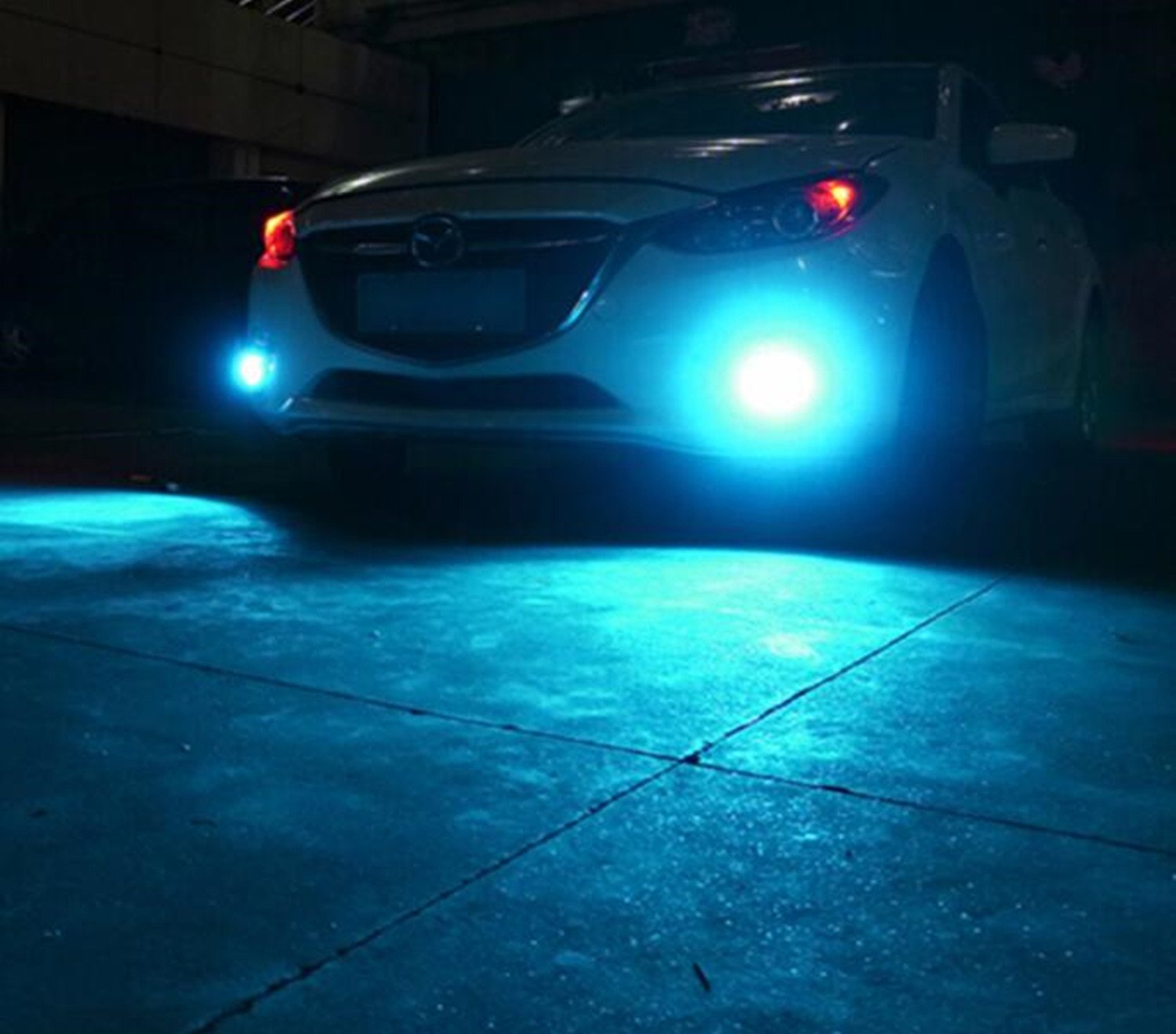 Alla Lighting 3800Lm 899 880 Led Fog Light Bulbs  Super Bright Pg13 Base 884 885 887 893 H27 H32  Eti 56-Smd (8000K Ice Blue)