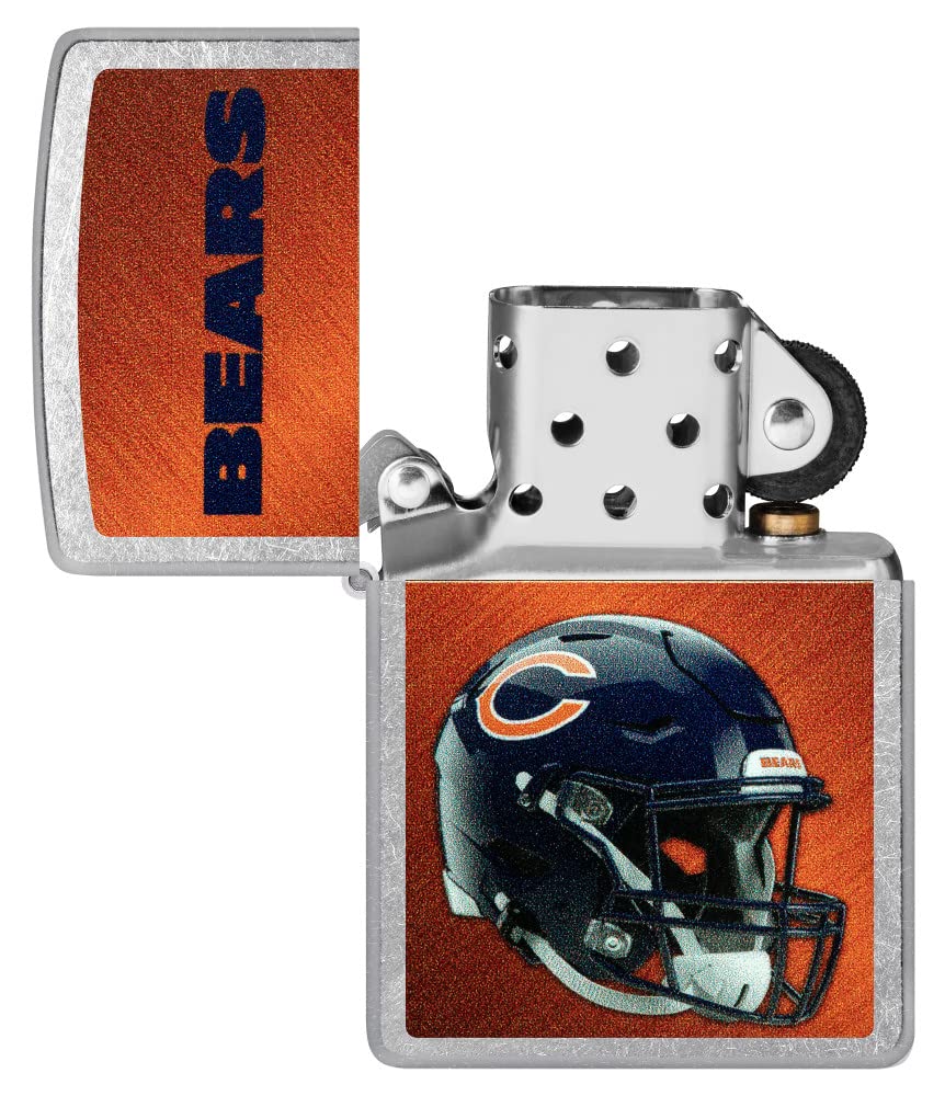 Zippo Nfl Chicago Bears Helmet Street Chrome Pocket Lighter