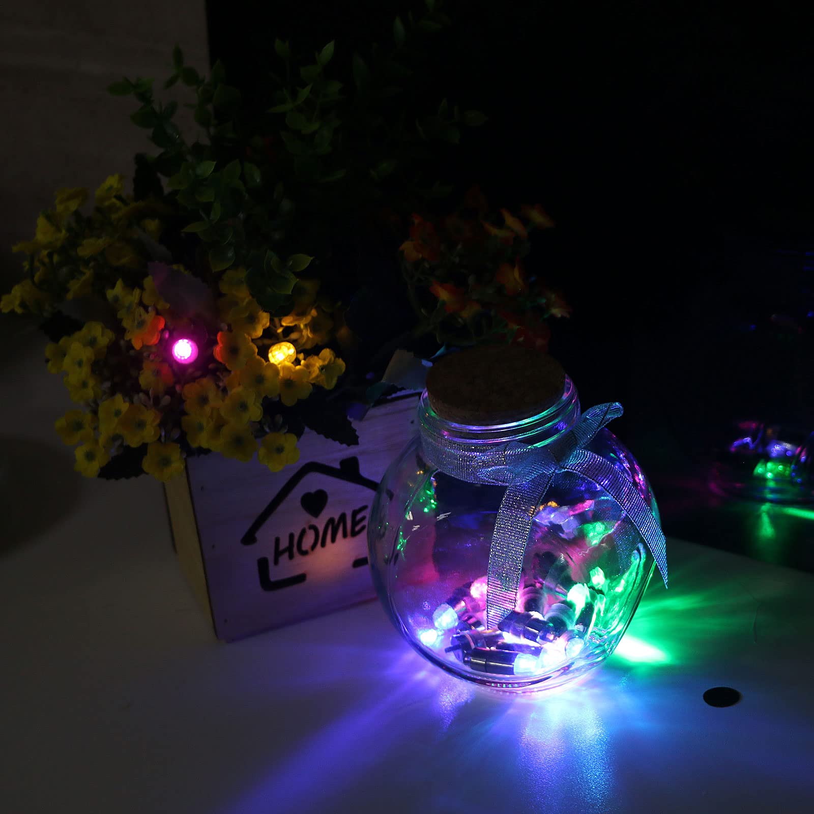 Acmee Non-Blinking Led Balloon Lights For Balloon Paper Lantern Party Decoration (12, White)