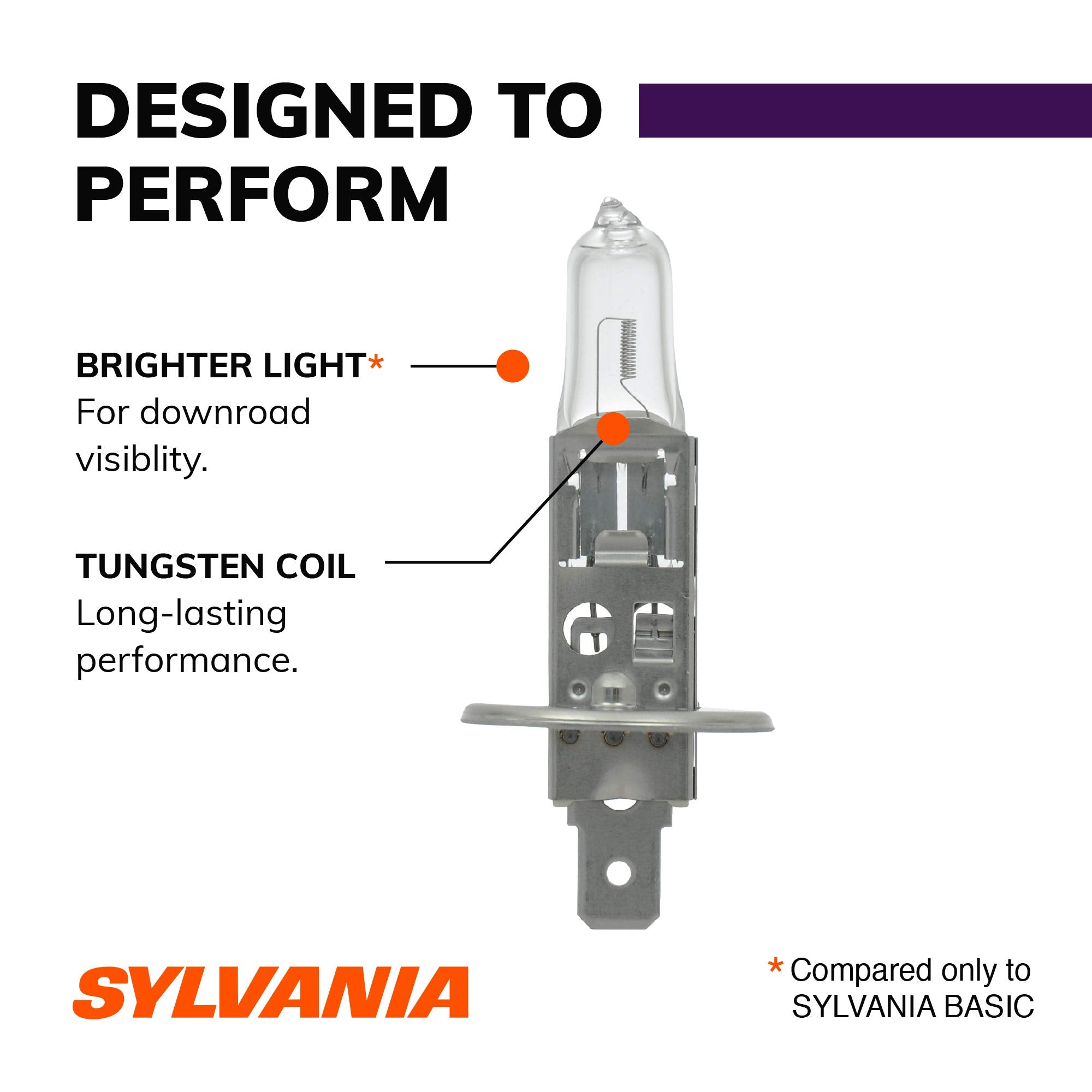 Sylvania - H1 Xtravision - High Performance Halogen Headlight Bulb, High Beam, Low Beam And Fog Replacement Bulb (Contains 2 Bul