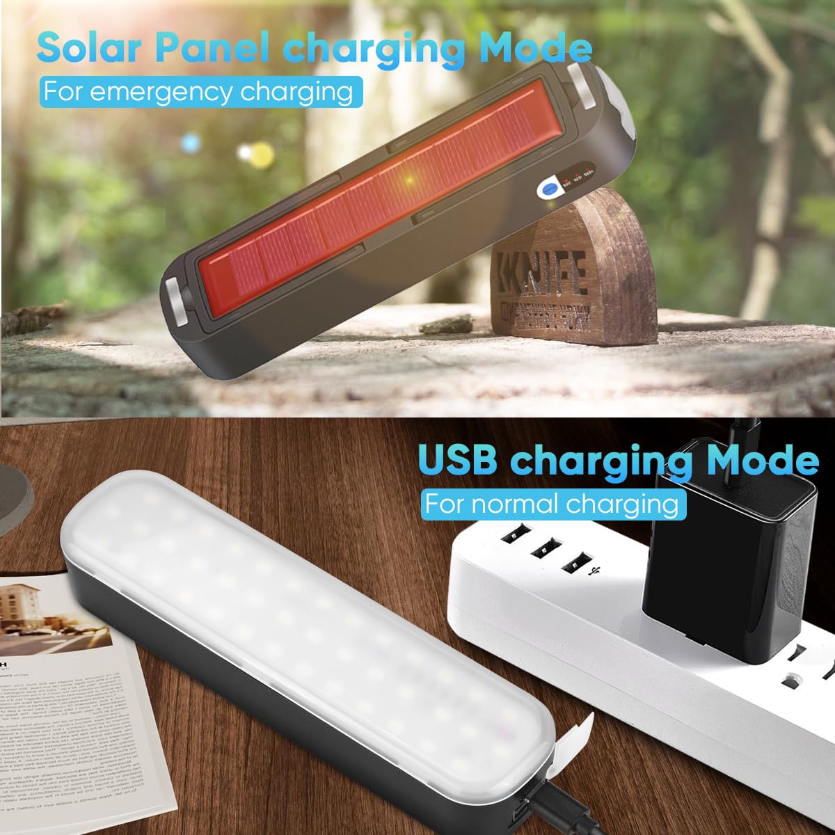 Nakcnm Camping Lantern Solar, Led Camping Lanterns Rechargeable 5 Modes, Camping Light With Magnet And Hook 5000Mah, Portable Waterproof Camp Light For Camping Hurricane Emergency Power Outage-Black