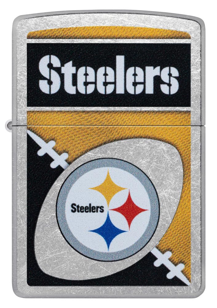 Zippo Nfl Pittsburgh Steelers Street Chrome Pocket Lighter