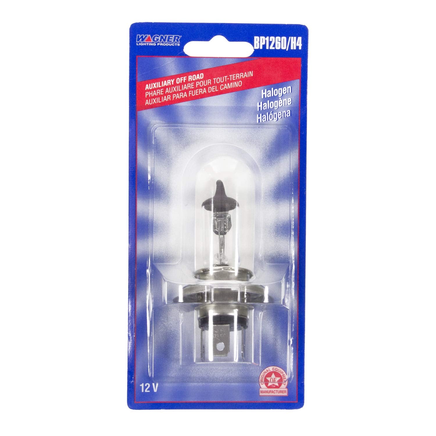 Wagner Multi-Purpose Light Bulb BP1260/H4, Glass, Assorted, One Size