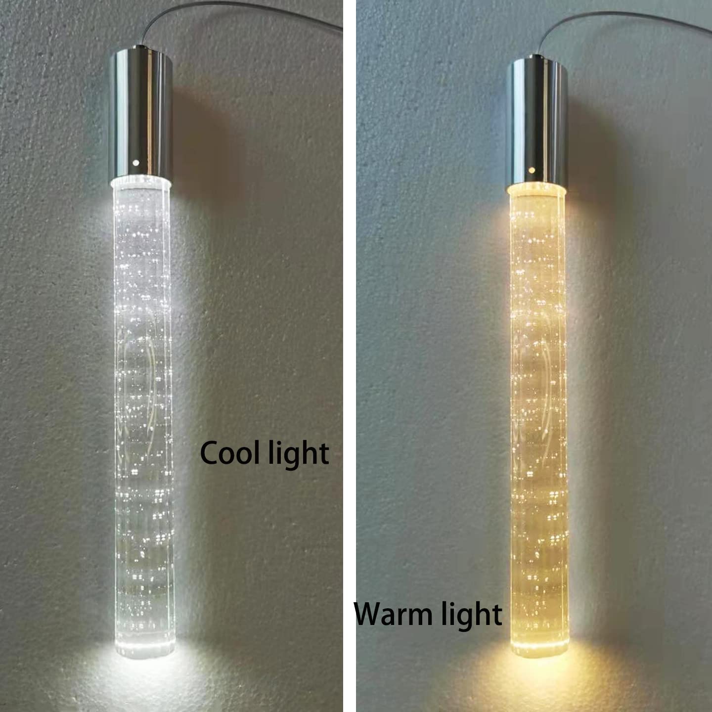 Haixiang W24 X H157 Glam Chandelier Bubble Crystal Ceiling Chandeliers Remote Dimmable Led Light High Ceiling Pendants Light Fix