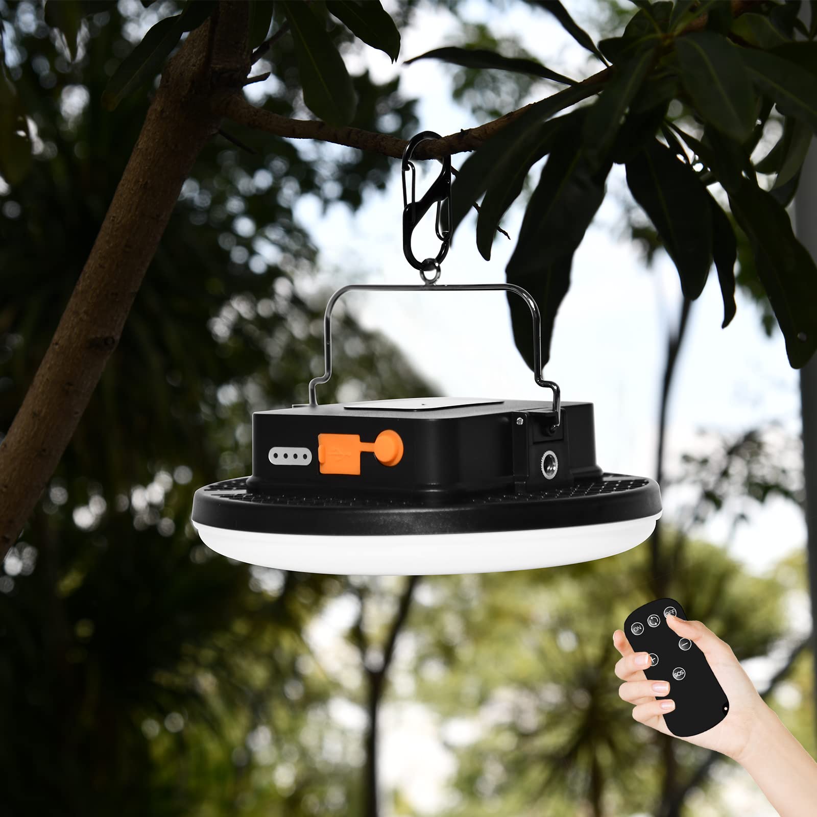 Iodoo 16500Mah 60W Rechargeable Camping Light With Remote 3000Lm 2700/4000/6500K Led Camping Lantern Portable Waterproof Tent Light Power Failure Emergency Survival Kits For Fathers Day Gift