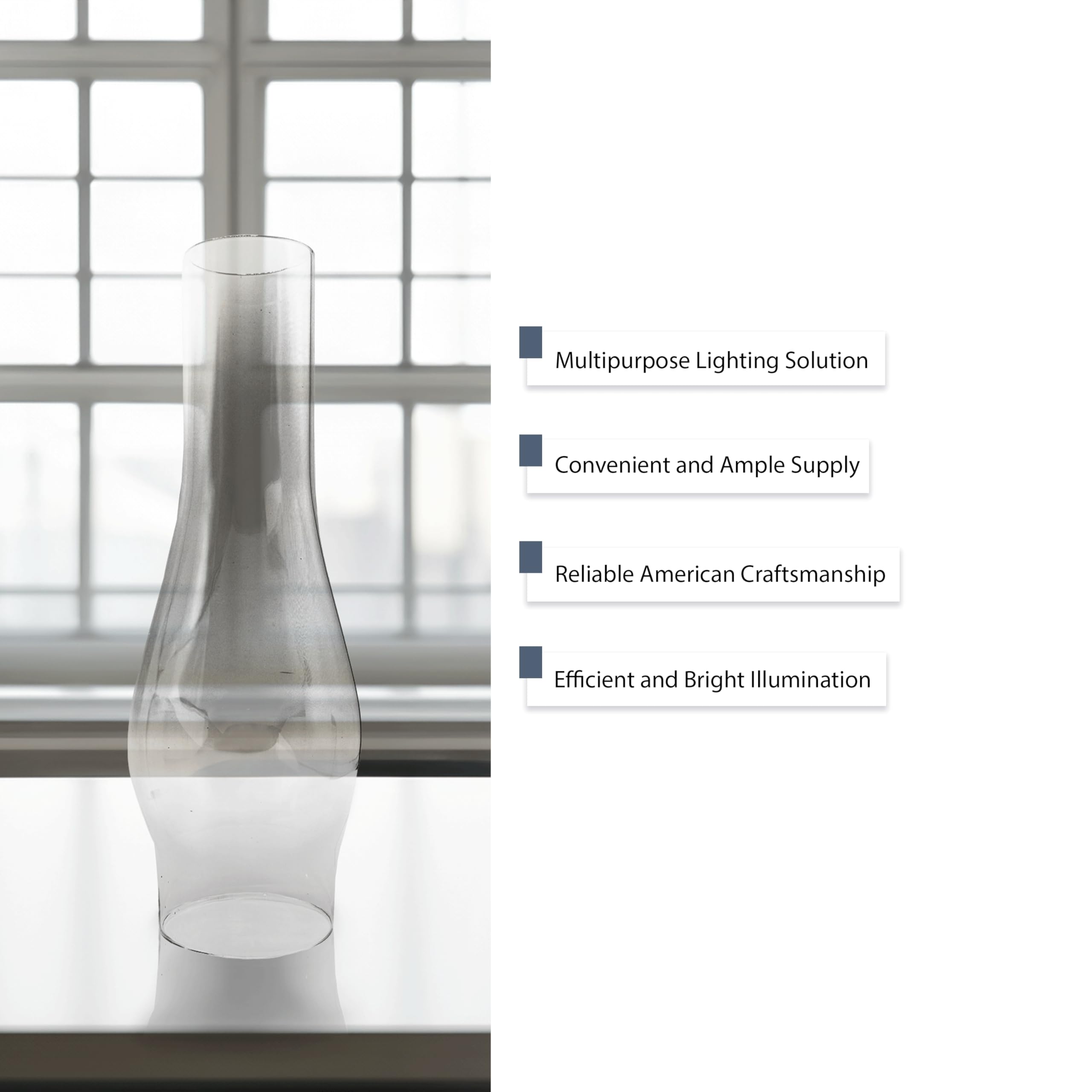 Light of Mine Oil Lamp Replacement Chimneys (2 5/8 x 10)