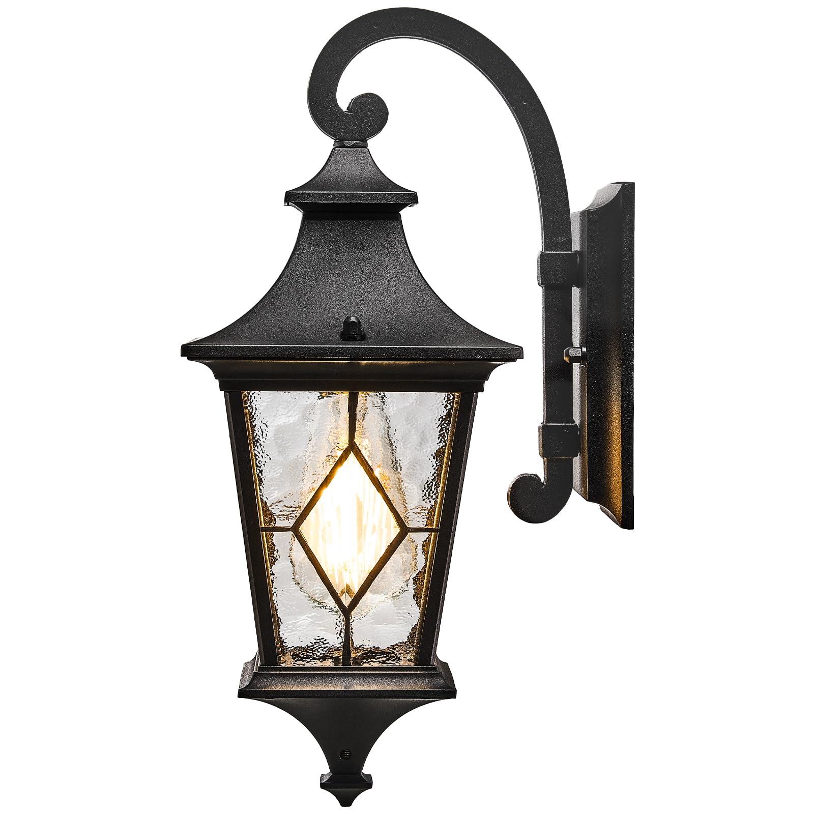 NAXTTII Porch Lights Outdoor Exterior Lighting Fixtures 21 Inch Large-Sized Black Outdoor Sconce for Front House Garage and Entr
