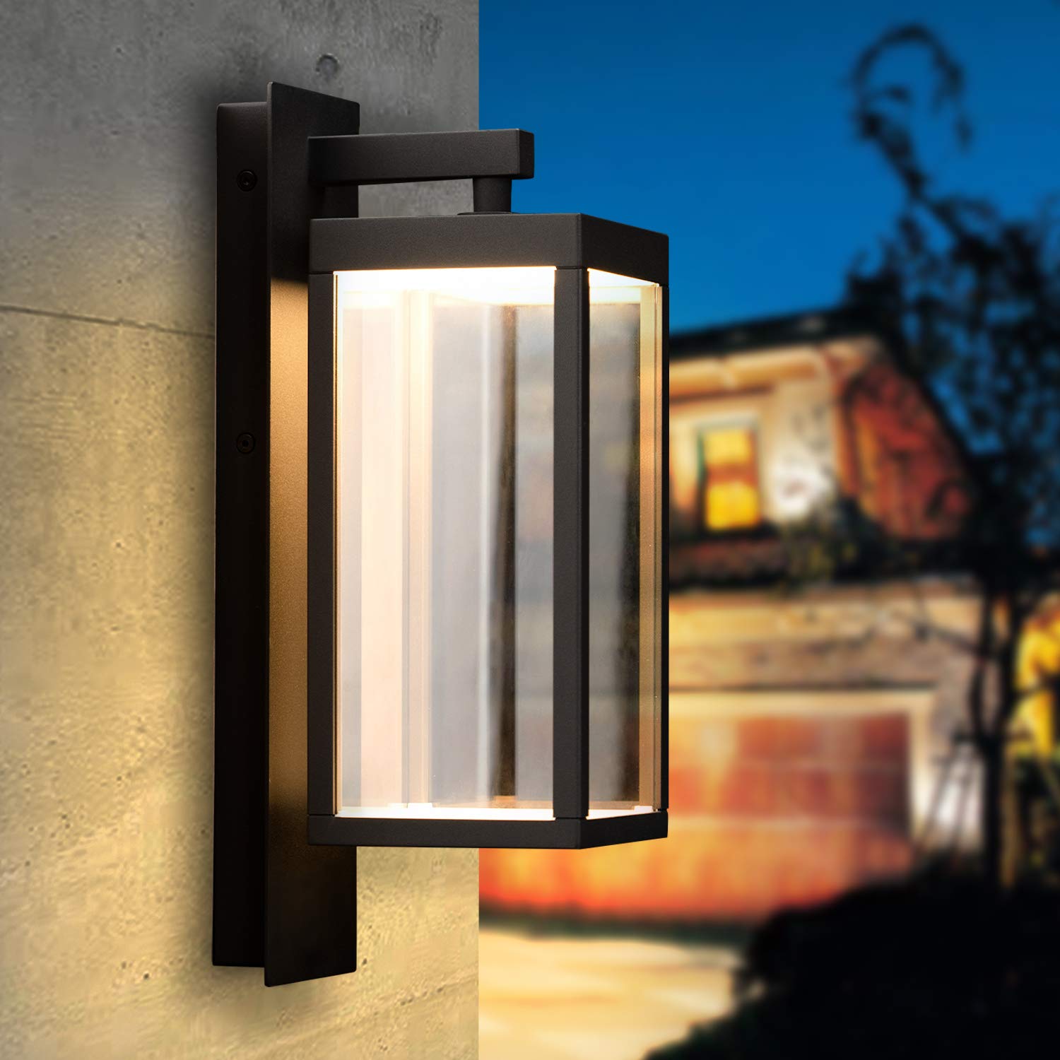 Inowel Outdoor Wall Sconce Light Exterior Ip54 Waterproof Led Wall Light Fixture Porch Light Outdoor Wall Mount Lamp Lantern Ant