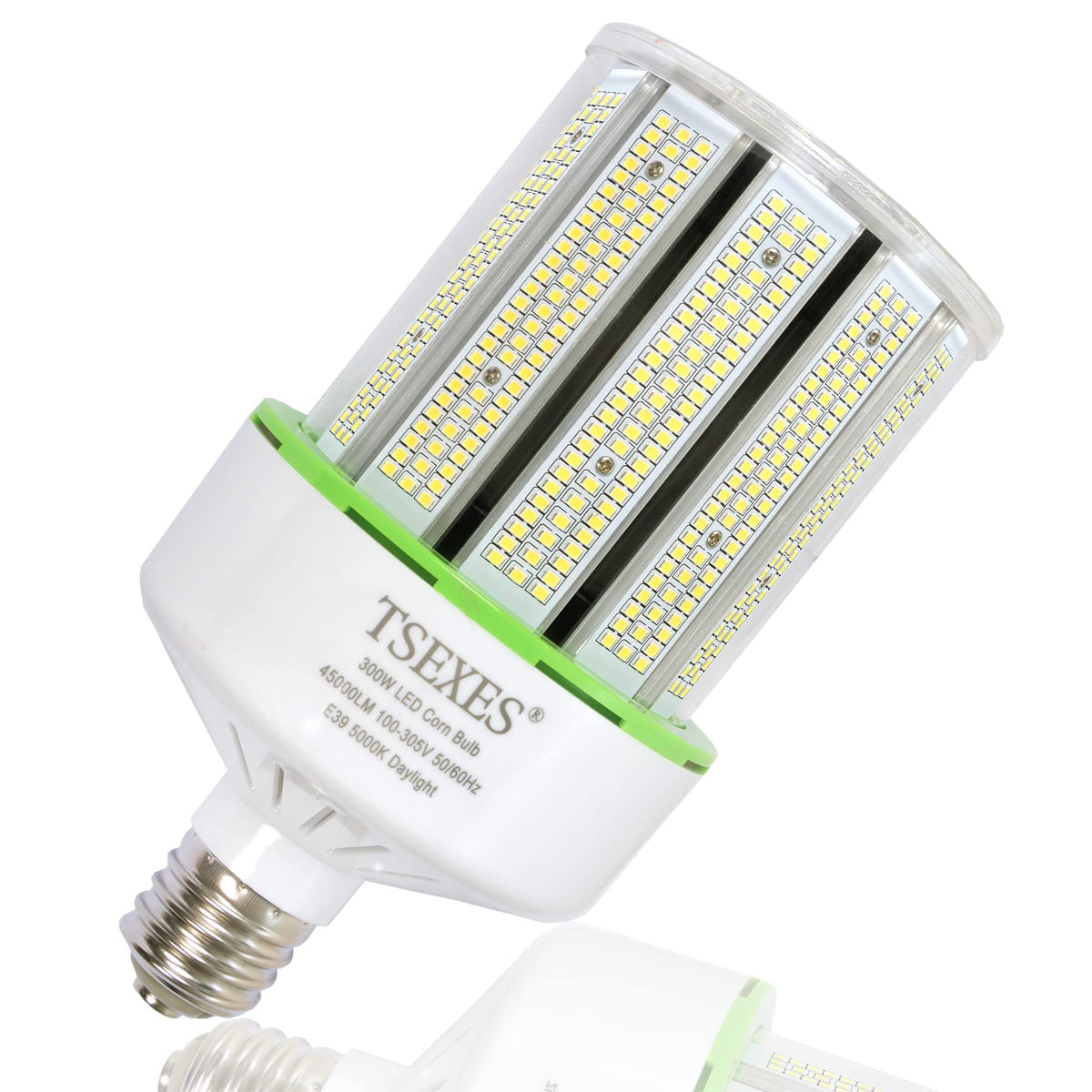TSEXES 300W LED Corn Bulb, E39 Light Bulb Base,45000Lm 5000K,Replacement for 1000W HID,MH, HPS Parking lot High Bay Work Shop