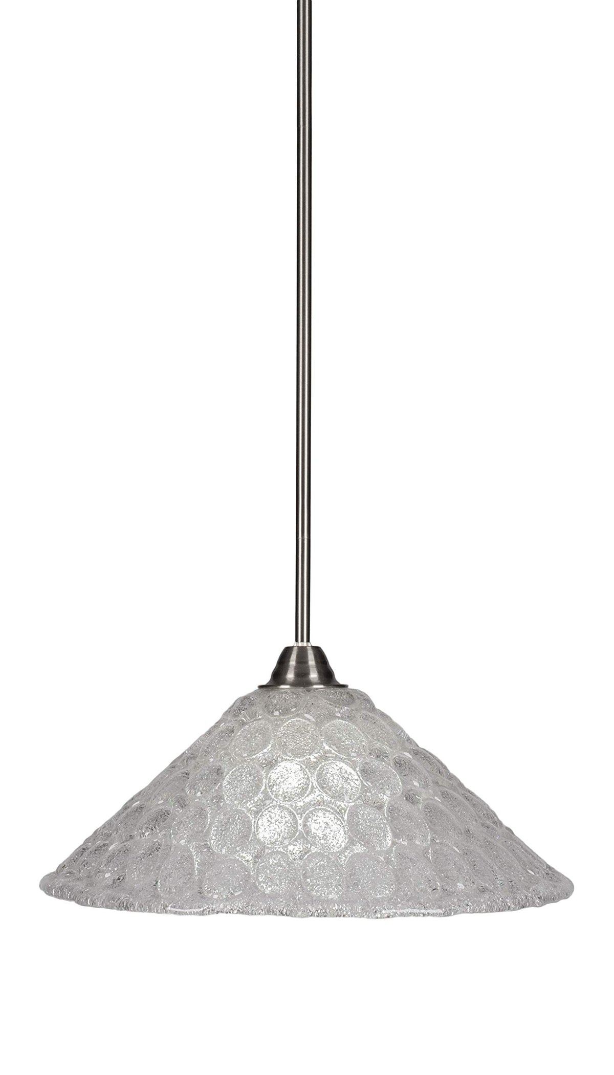 Toltec Lighting Paramount 1 Light Pendant in Brushed Nickel (3401-BN-411)