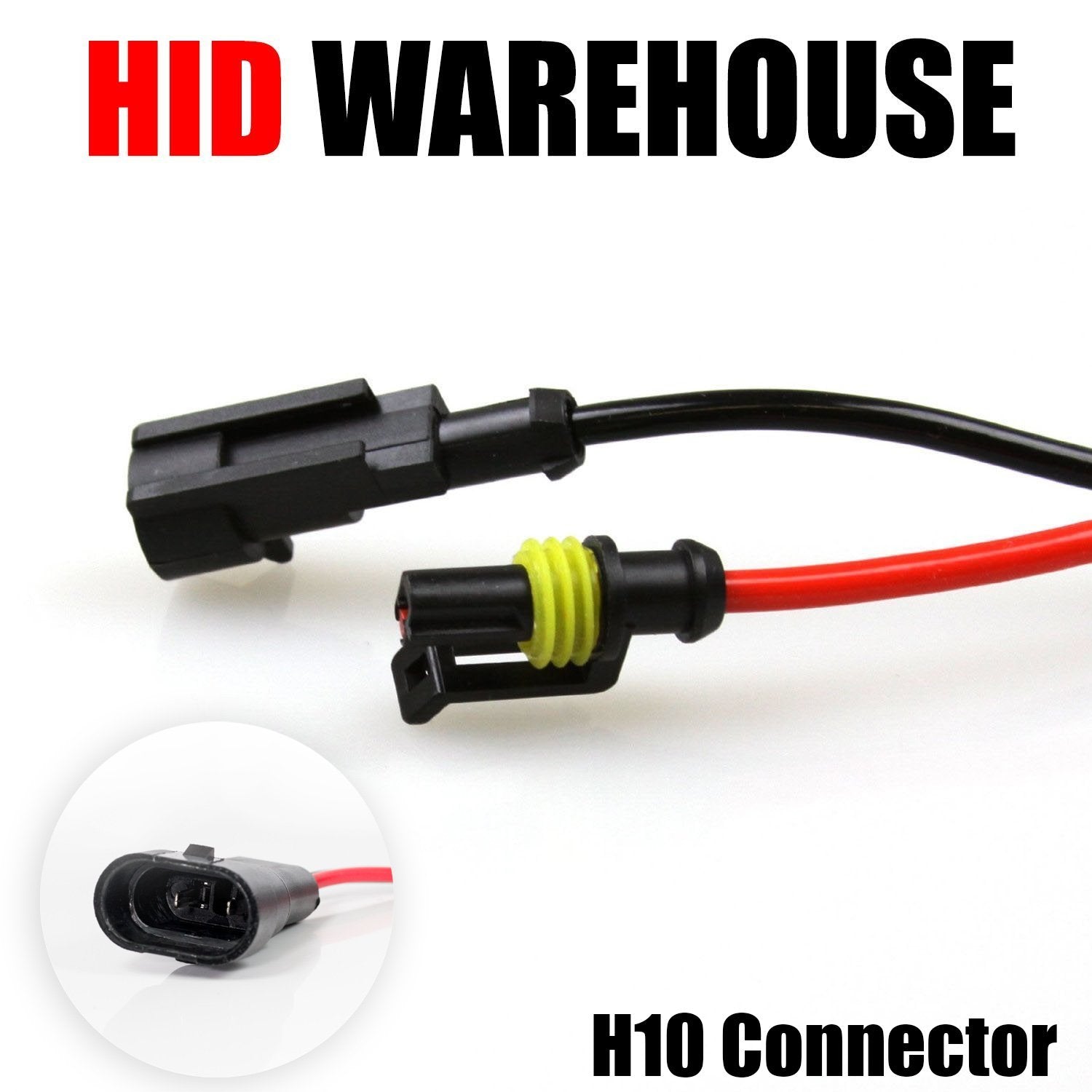 HID-Warehouse HID Xenon Replacement Bulbs - H10 (9140/9145) 6000K Light Blue - 1 Pair
