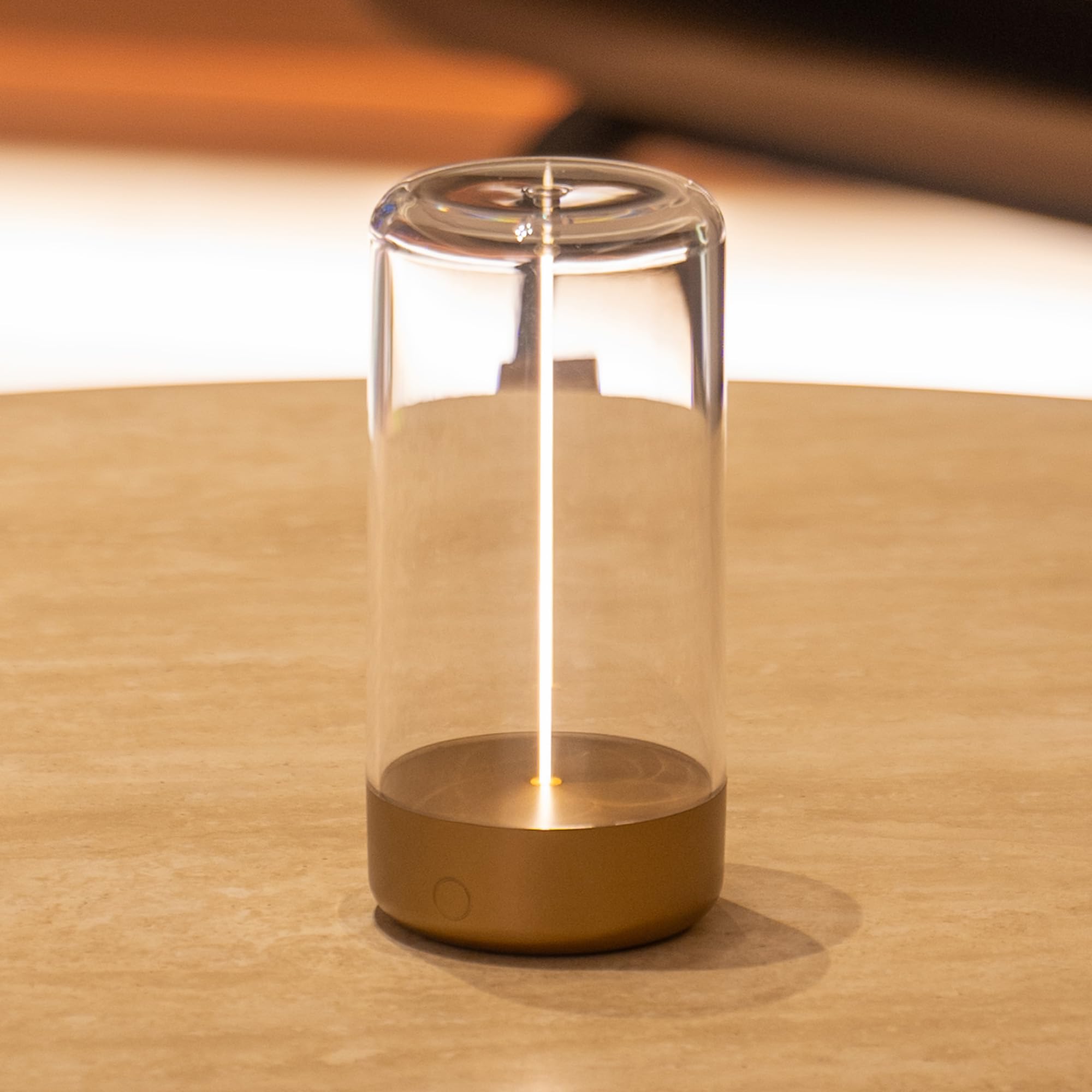 Auge Mini Tabe Light with Breathing Effect, Ideal as Atmosphere or Playing Games (Golden)