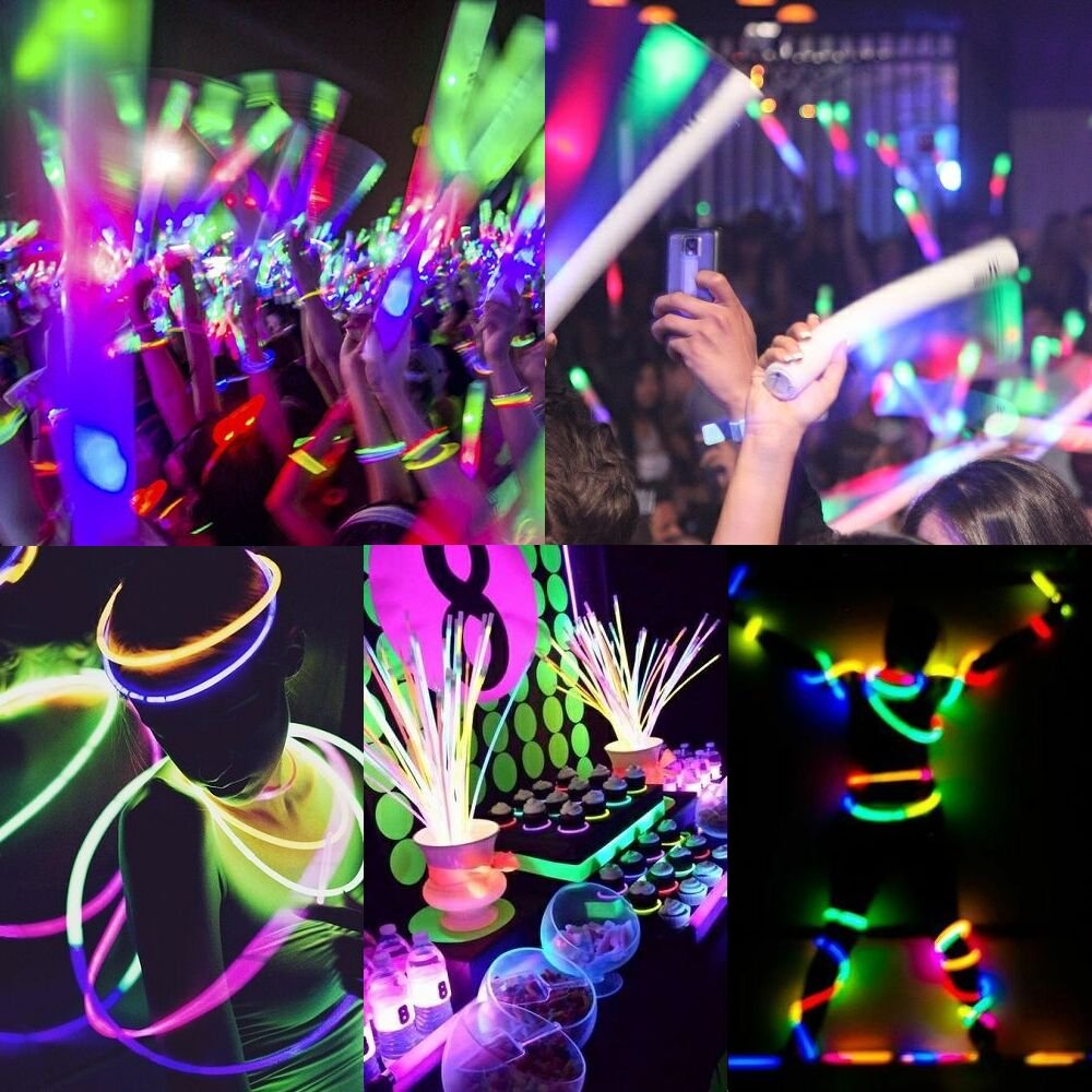 Glow Sticks Bulk Wholesale, 600 6    Industrial Grade Yellow Light Sticks. Bright Color, Glow 12-14 Hrs, Safety Glow Stick With