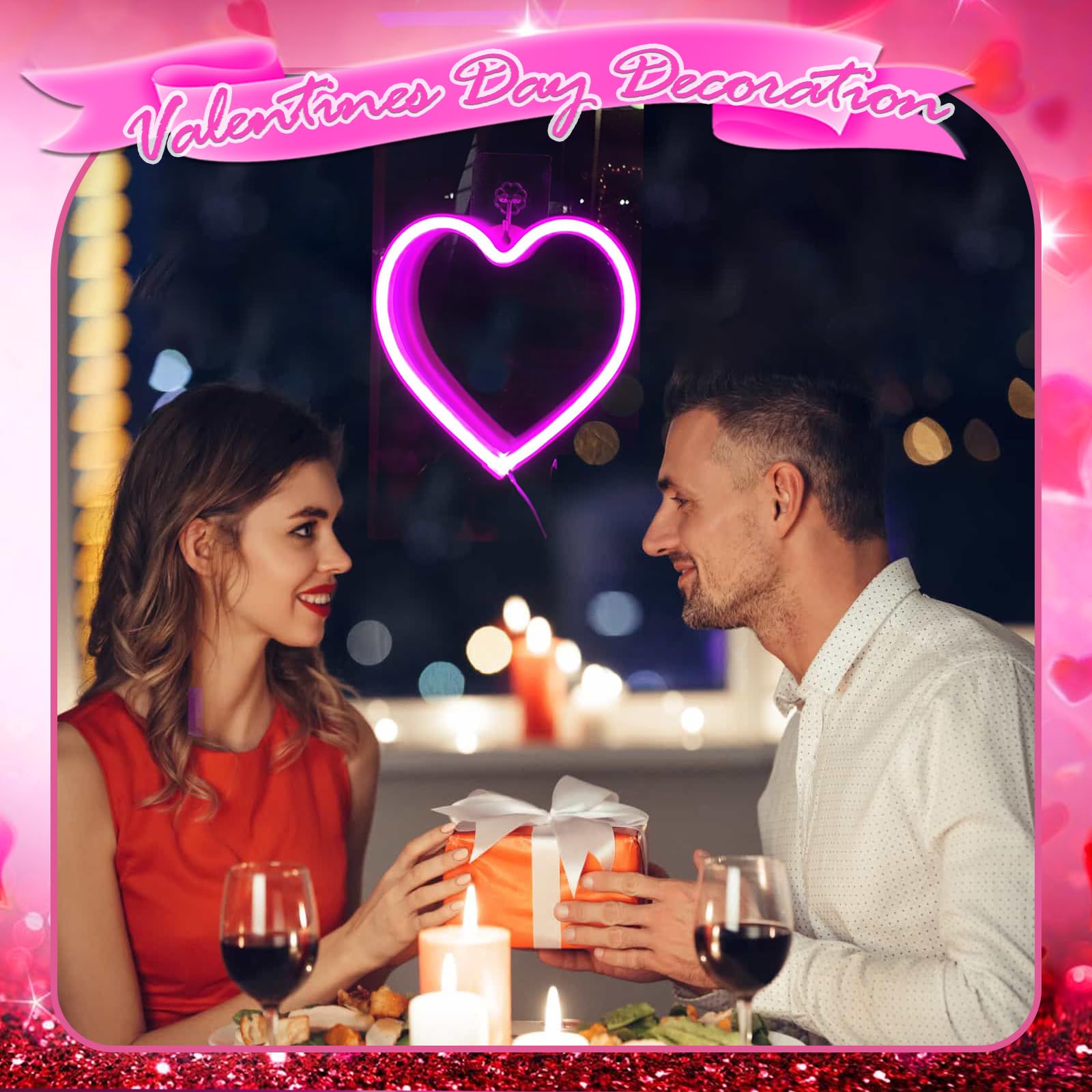 Narasios Easter Basket Stuffer for Teens Adults Pink Room Decor Neon Sign Valentines Day Decorations Gifts for Her Women Girlfri