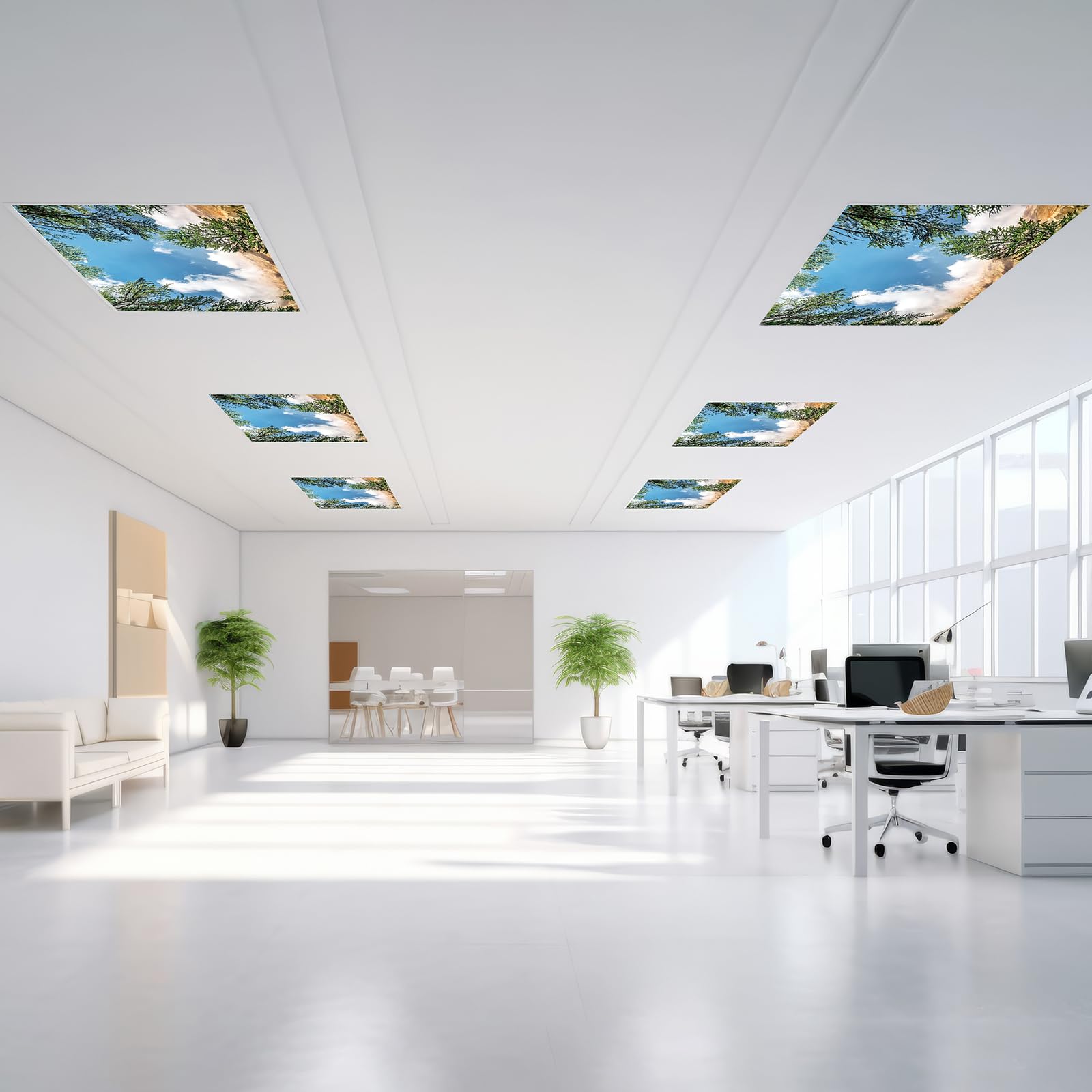 Outus Fluorescent Light Cover with 10 Magnets, 2 x 4 ft, Red, Model TJRW-Outus-5515, Reduces Glare for Classroom and Office