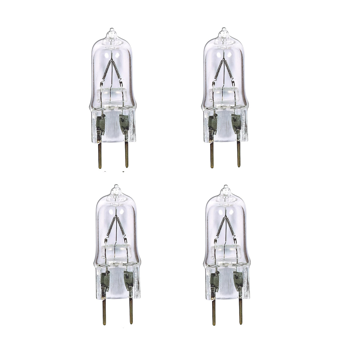 Satco S4610/04 T4 Bi-Pin Halogen Light Bulb, G8 Base, 20 Watts, Clear ...