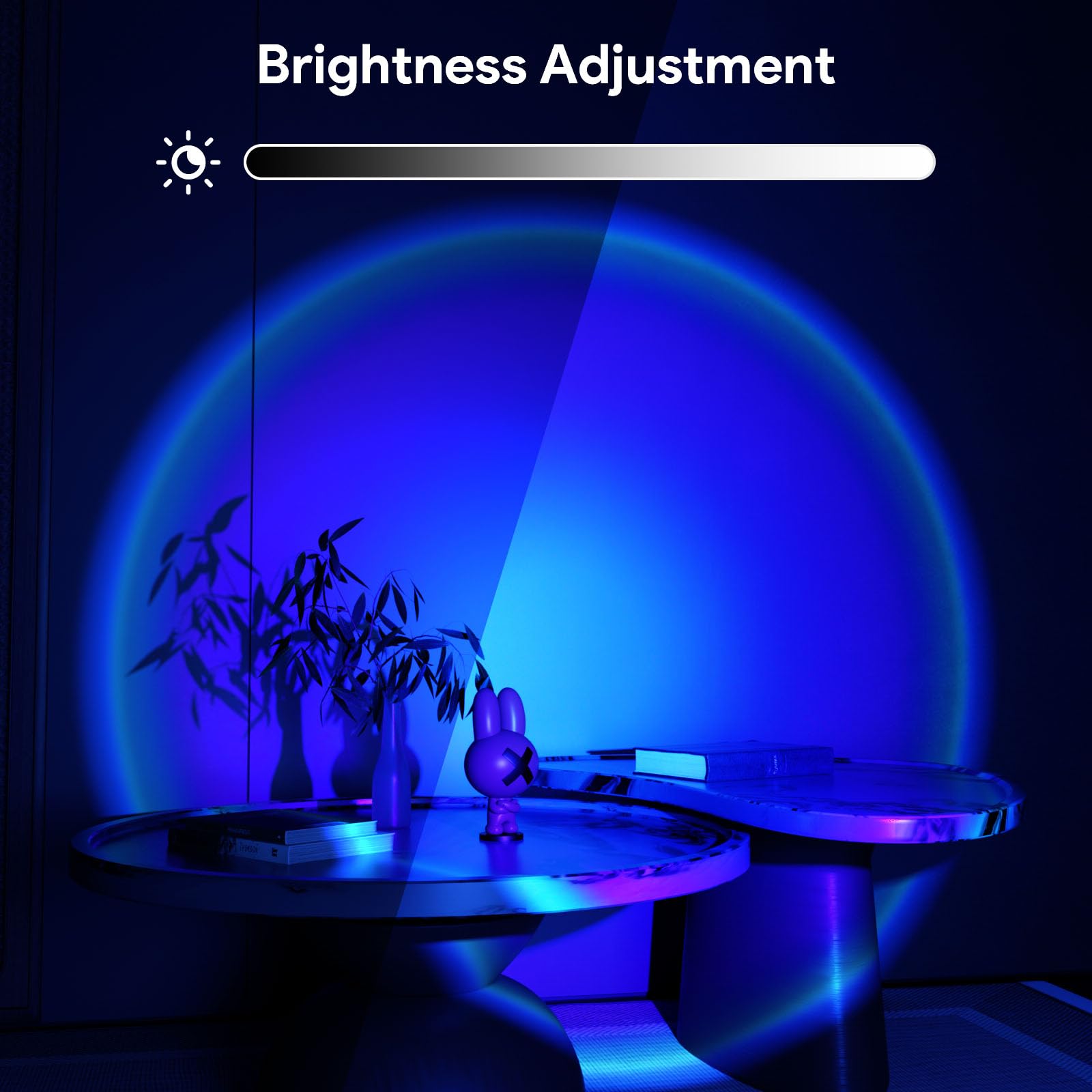 Bavcieu Sunset Lamp Projection Led Lights With App, 16 Colors Night Light 360° Rotation Rainbow Lights 4 Modes Setting For Photography/Selfie/Party/Home/Living Room/Bedroom Decor, Gifts For Women.