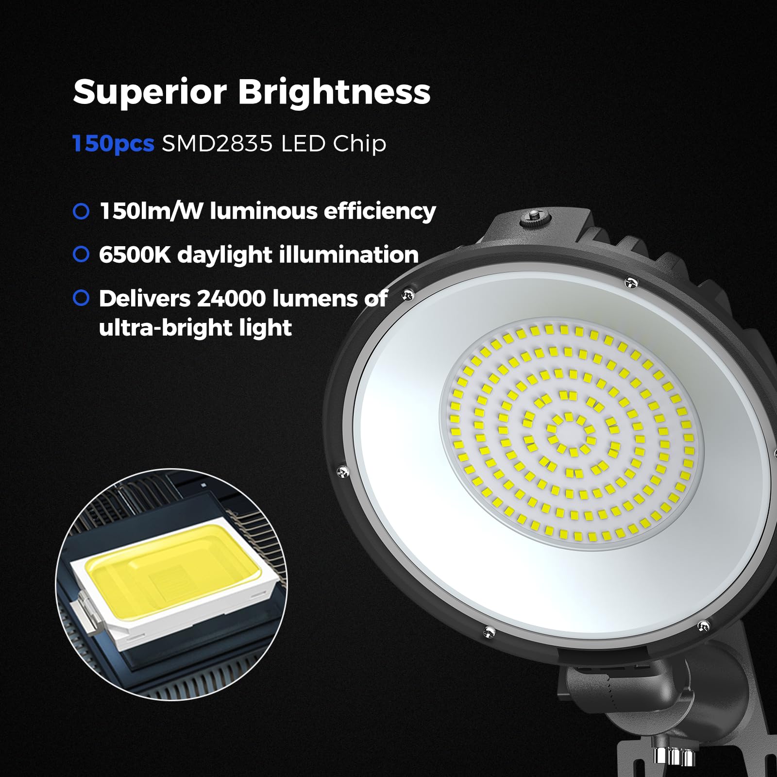 Aikvsxer Led Barn Lights 160W 24000Lm Yard Area Light Dusk To Dawn Outdoor Lighting 6500K Security Flood Light Ip66 Waterproof For Garden Garages Street Warehouse Farmhouse 12 Pack