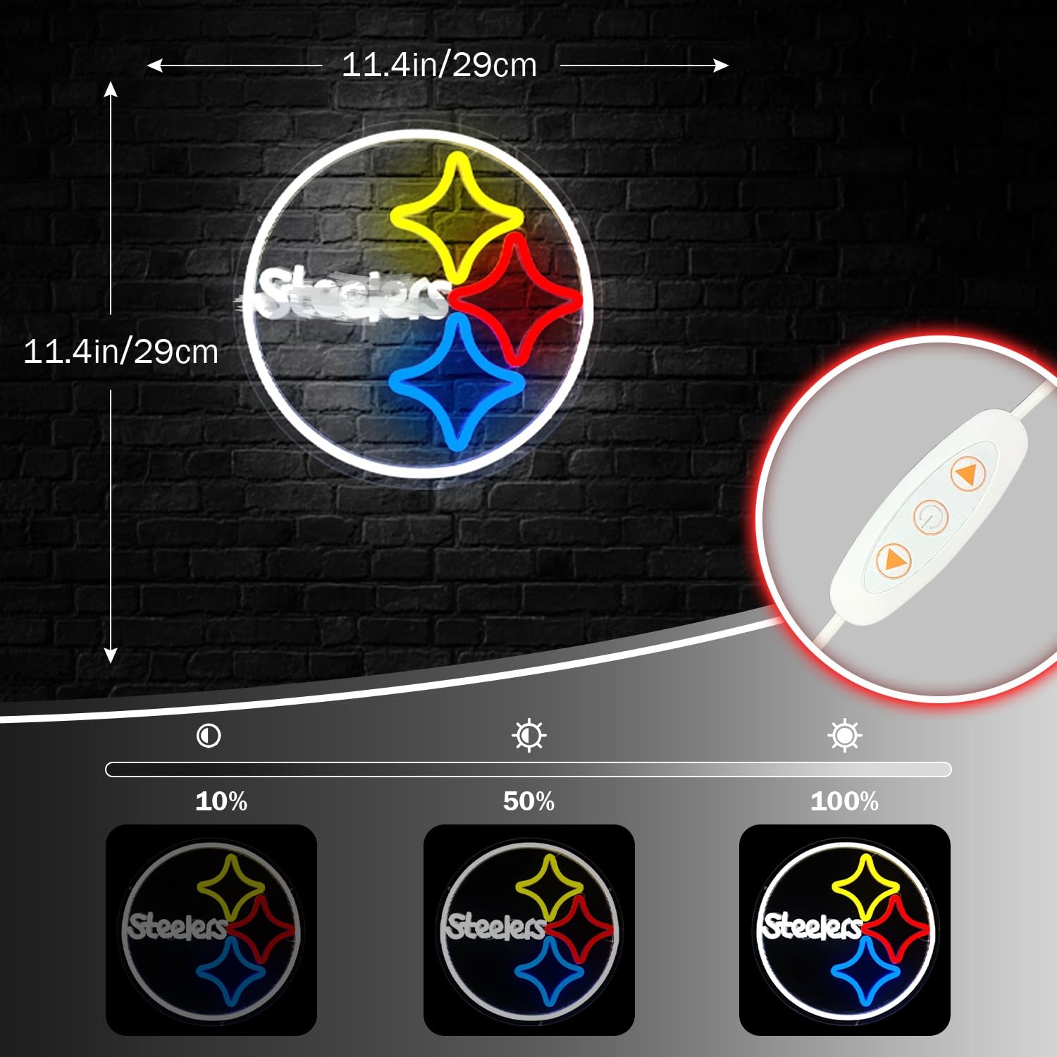 OvoNinn Football Neon Signs Football Neon Lights for Wall Decor Dimmable LED Signs for Room Bar Man Cave Light Up Sign Football