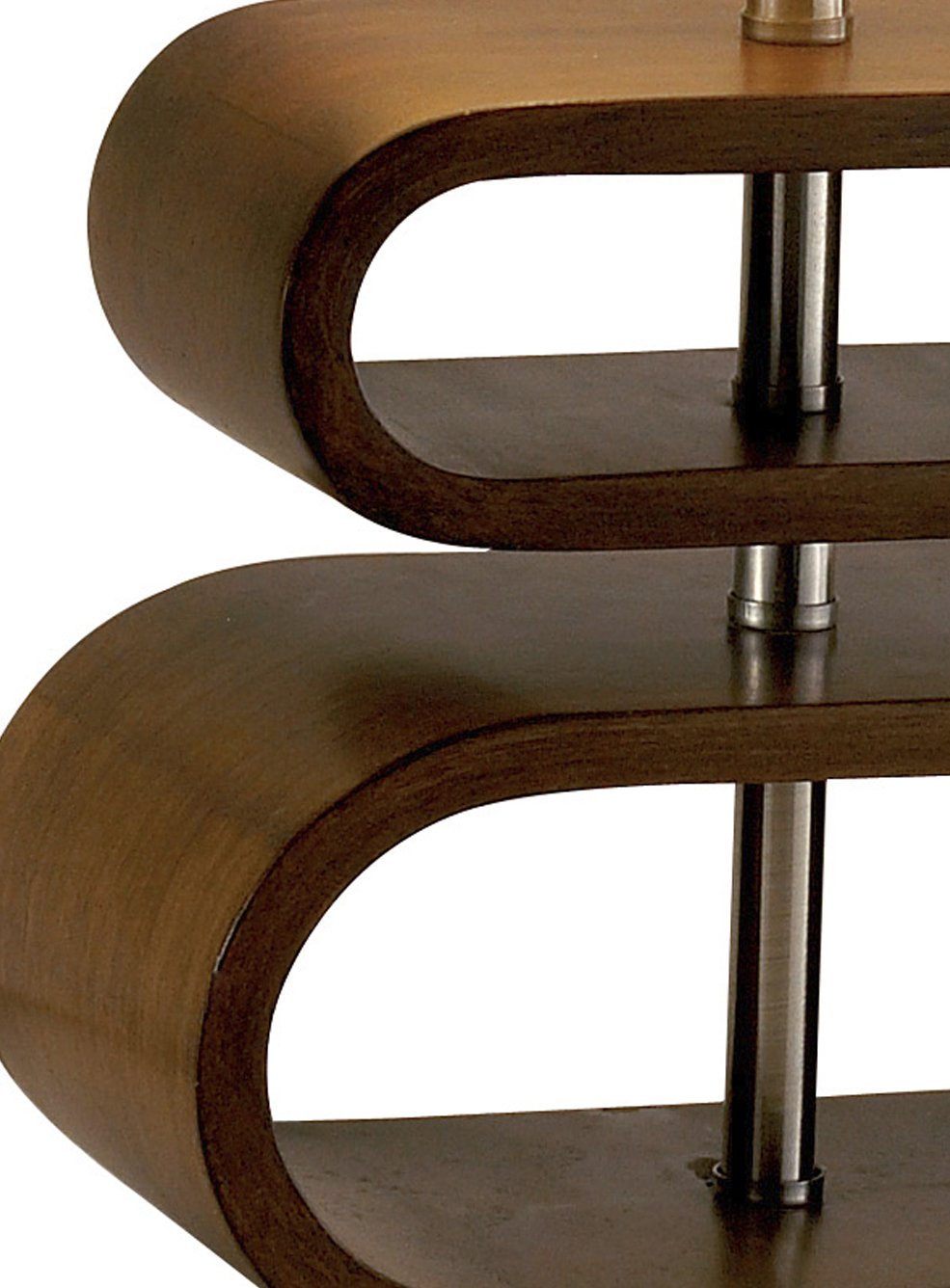 Adesso 3202-15 Rhythm Table Lamp, 19.5 in. Walnut PVC Veneer, 60W Incandescent/13W CFL