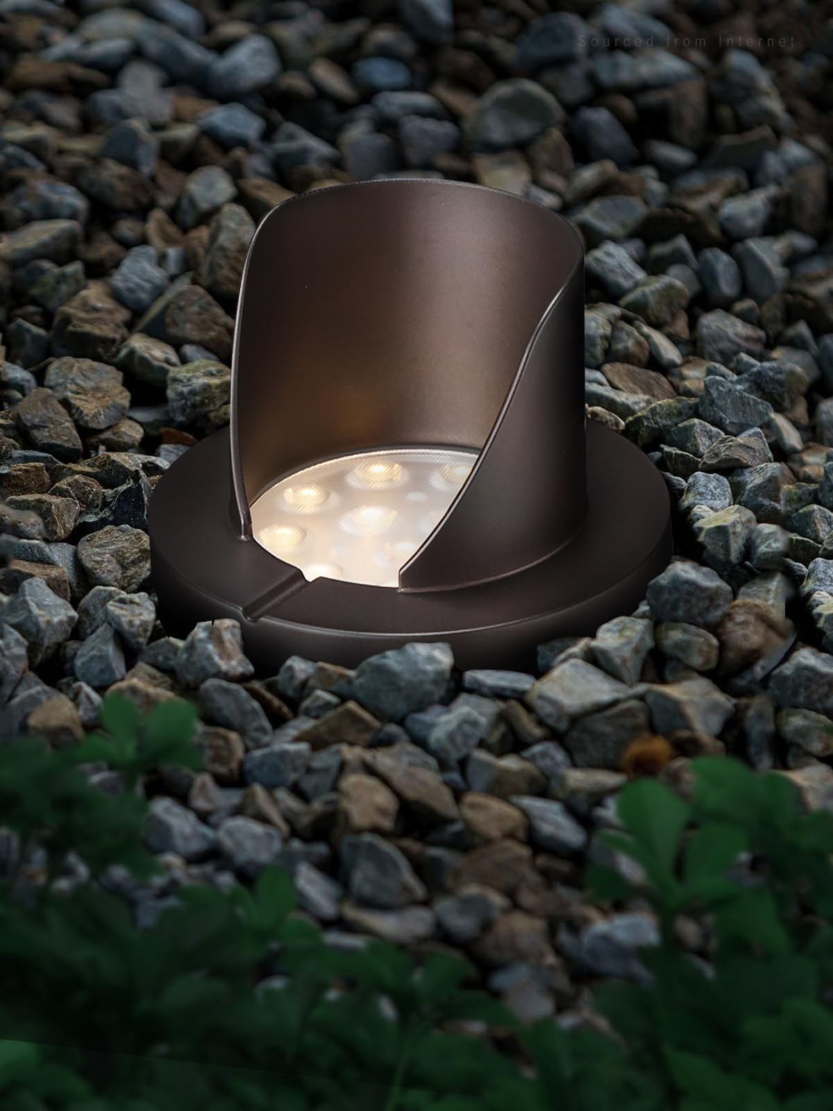 LEONLITE LED Well Lights, 6W Low Voltage Up Lighting, IP67 Waterproof, 5.15 Inch, Oil-Rubbed Bronze, Model 21736, Pack of 6