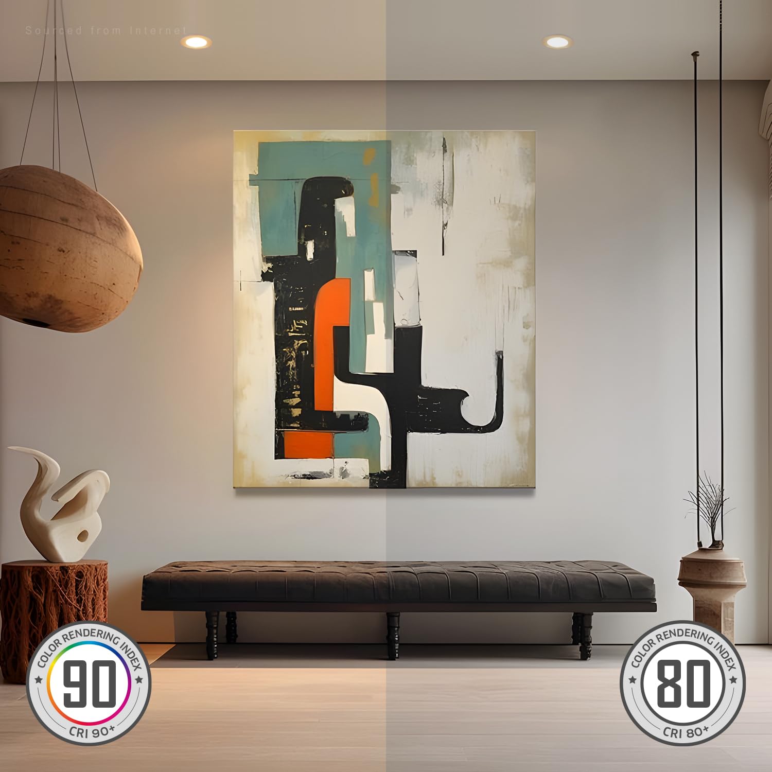 Torchstar 12-Pack 5Cct 4 Inch Ultra-Thin Led Recessed Lighting With Junction Box, Cri90, Aluminum, 2700K3000K3500K4000K5000K, 5%