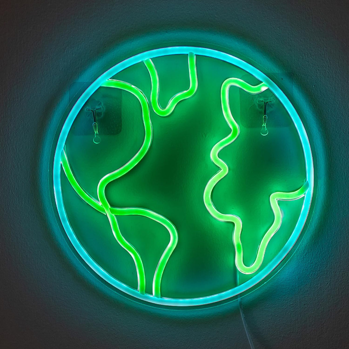Earth Neon Sign for Classroom & Bedroom Decor – Adjustable Brightness, Eco-Friendly & Energy-Efficient LED Sign – Perfect Space Gift for Kids, Earth & Science Day Decorations