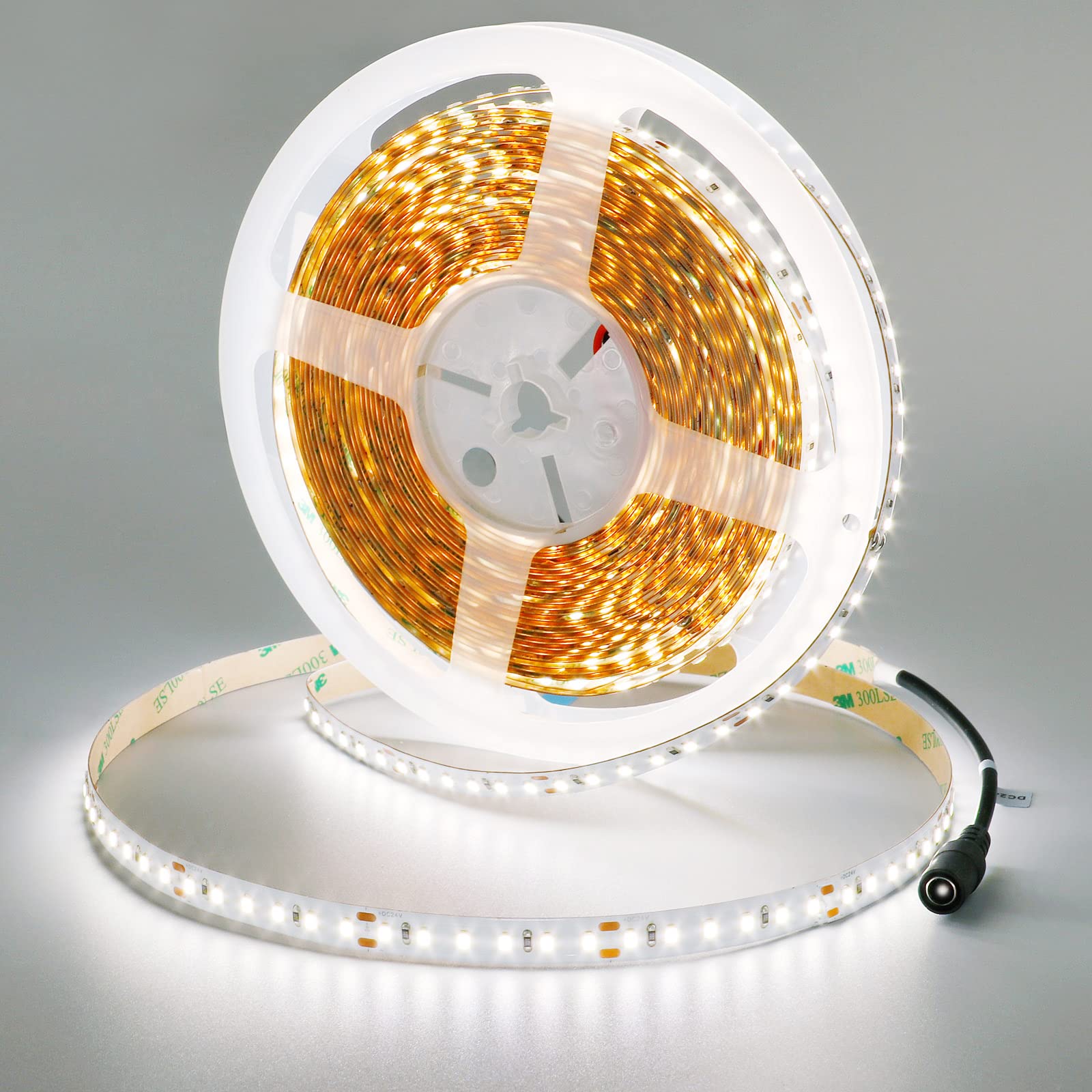 JOYLIT LED Strip Lights 6000K, 32.8ft, SMD 2835, 1200 LEDs, Dimmable Indoor Tape Light, Model S28BNP10